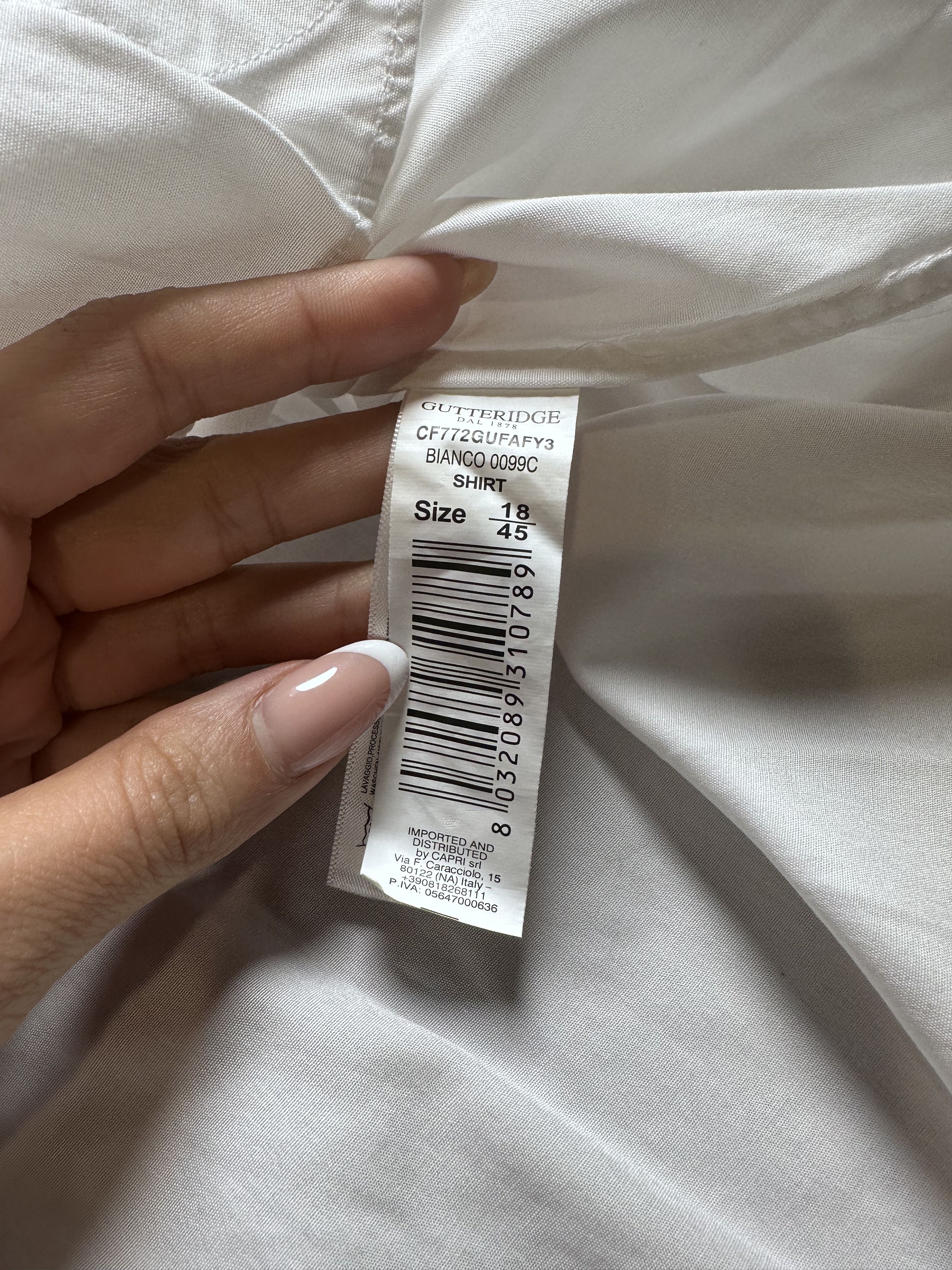 Other Gutteridge Dal 1878 White Cotton Dress Shirt Size 18/45 Size US XL / EU 56 / 4 - 8 Thumbnail