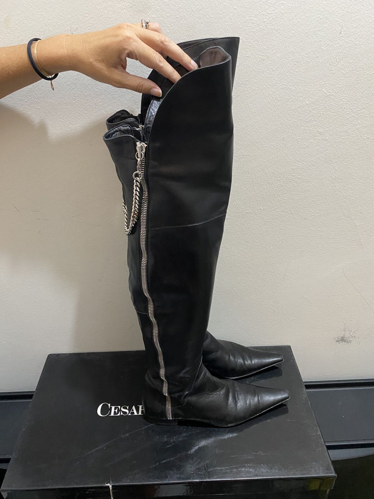 Paciotti CESARE PACIOTTI LEATHER BOOTS Size US 7 / IT 37 - 3 Thumbnail