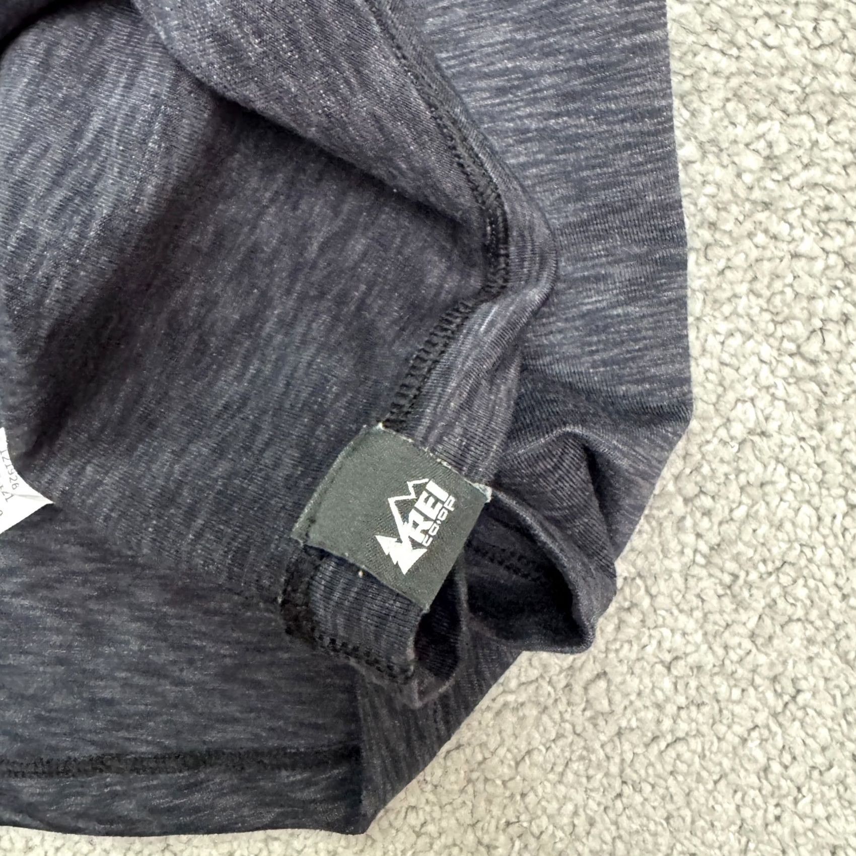 Vintage REI Co-Op Base Layer Long Sleeve T-Shirt Women XL Dark Gray Space Dye Active Tee Size XL / US 12-14 / IT 48-50 - 5 Thumbnail