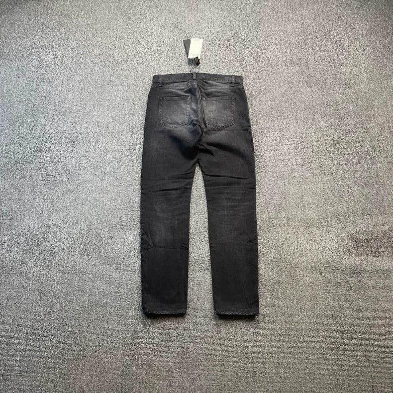 Saint Laurent Paris Saint Laurent Paris SAINT LAURENT Black Patchwork Jeans-25 Size US 28 / EU 44 - 2 Thumbnail