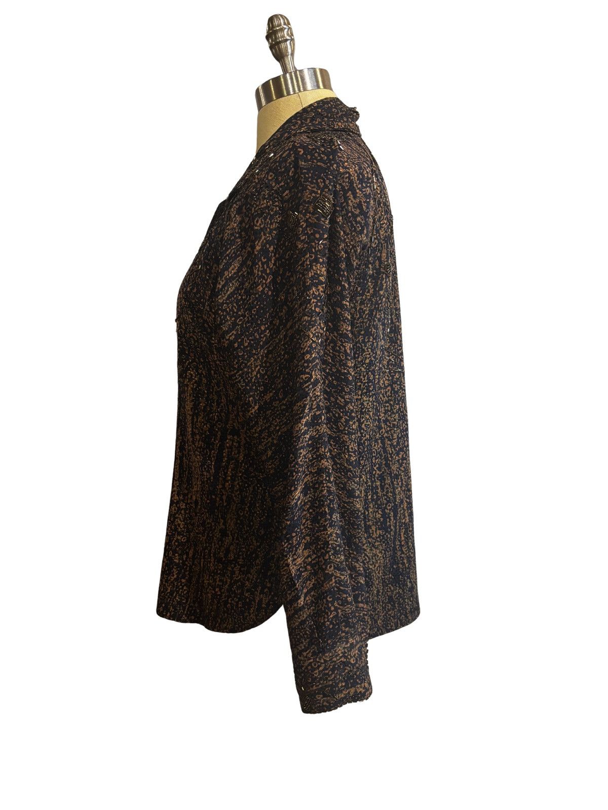 Other Women’s brown Blouse with beads.wt1998 Size S / US 4 / IT 40 - 4 Thumbnail