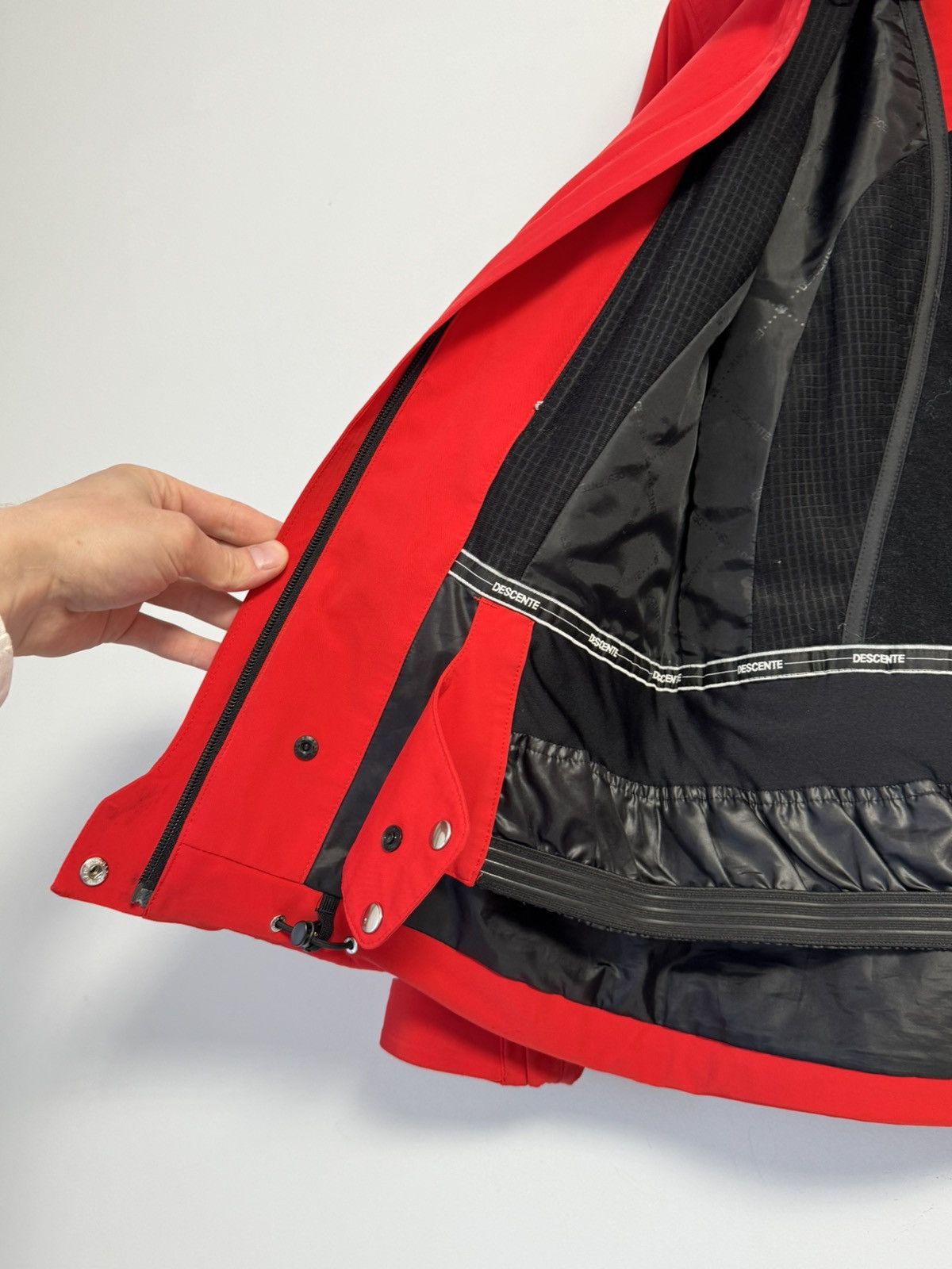 Descente Descente Ski Jacket Red Heat Course Hooded Insulated Snow Size M / US 6-8 / IT 42-44 - 12 Thumbnail