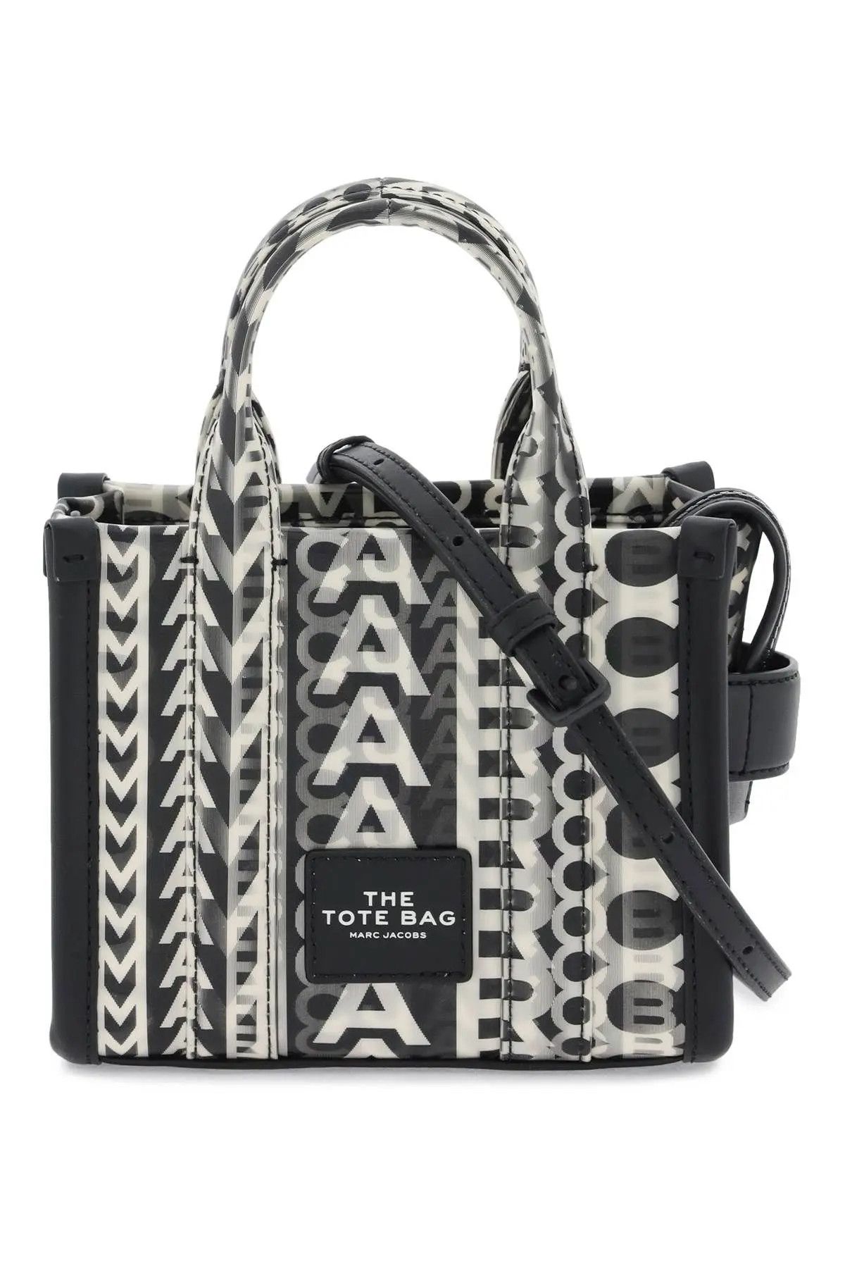 o1s22i1n1223 Mini Tote Bag in White Black