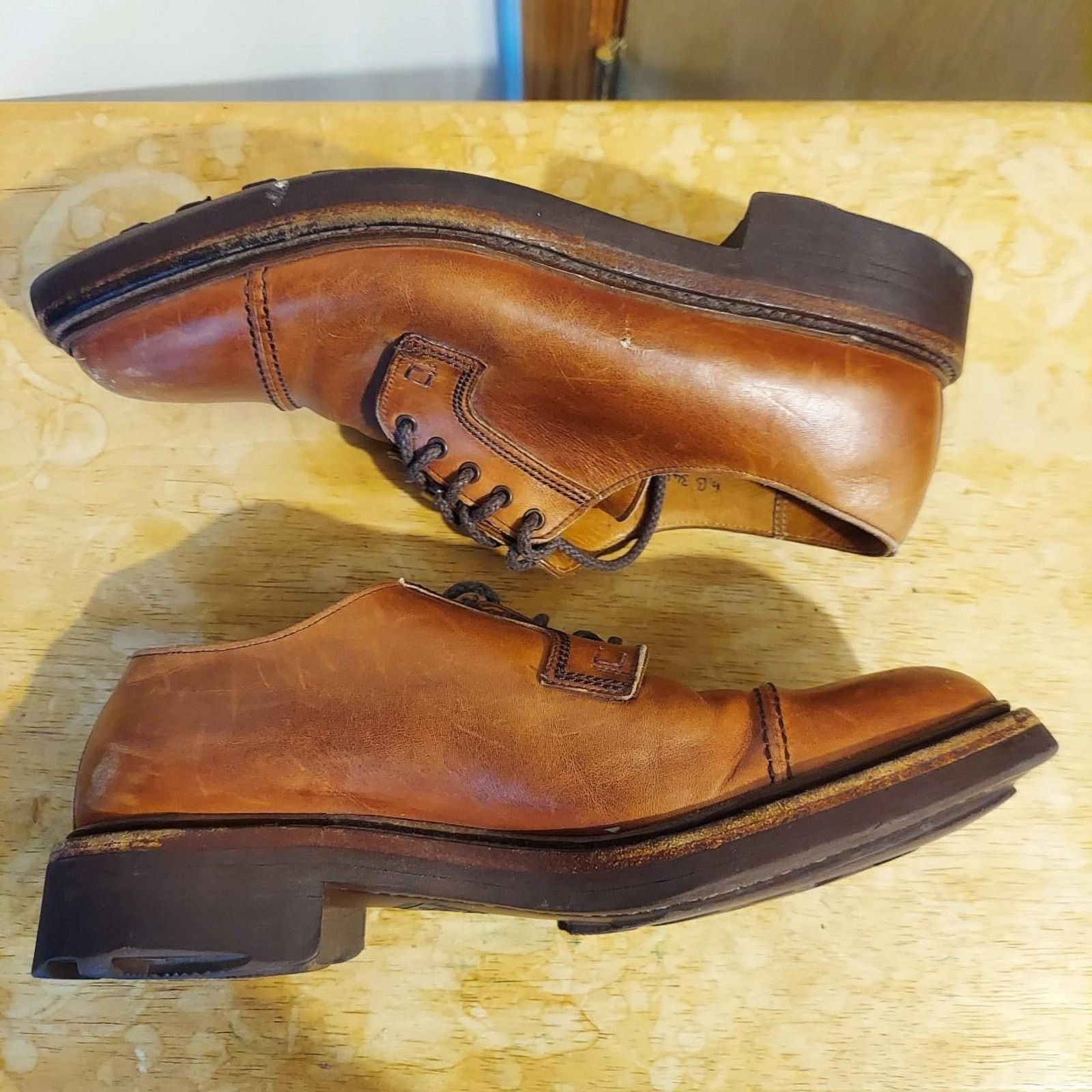 Polo Ralph Lauren Polo Ralph Lauren 94% Ridgeway Men's US 8 D Leather Oxfords Size US 8 / EU 41 - 6 Thumbnail