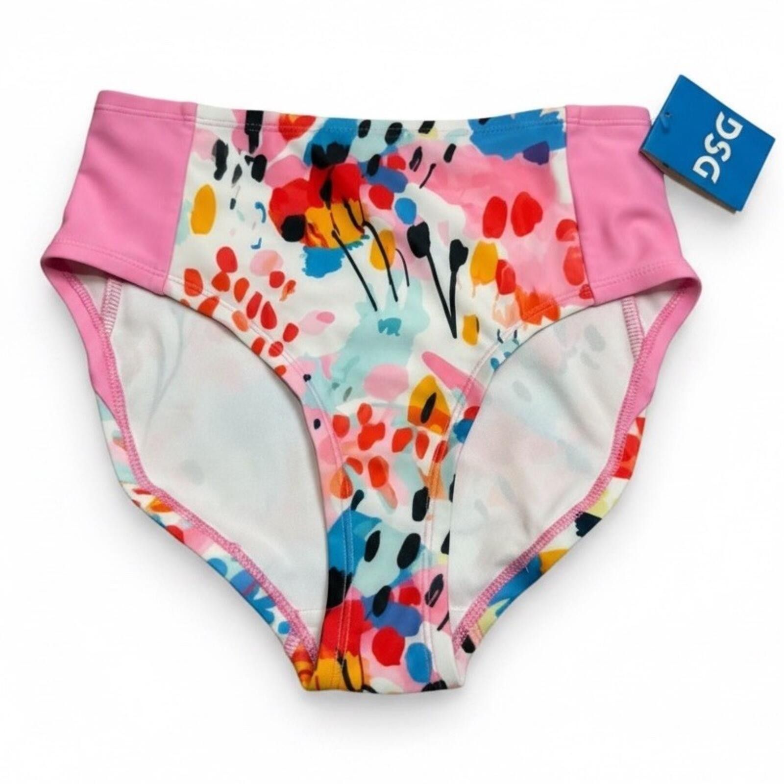 Other NWT DSG Girls XLarge Swim High Waisted Bikini Bottom Coastal Size ONE SIZE - 1 Thumbnail
