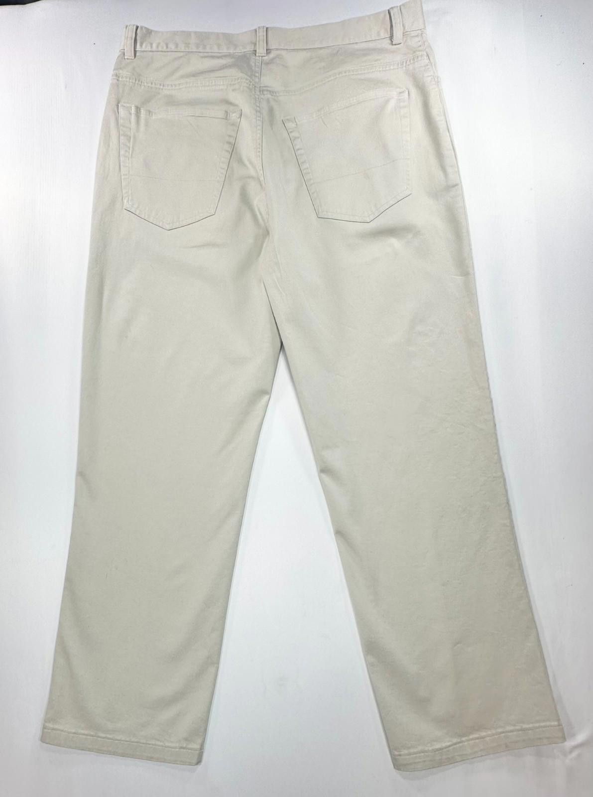 DKNY DKNY Straight Leg Flat Front Chinos Beige Mens 34/30 Size US 34 / EU 50 - 2 Thumbnail