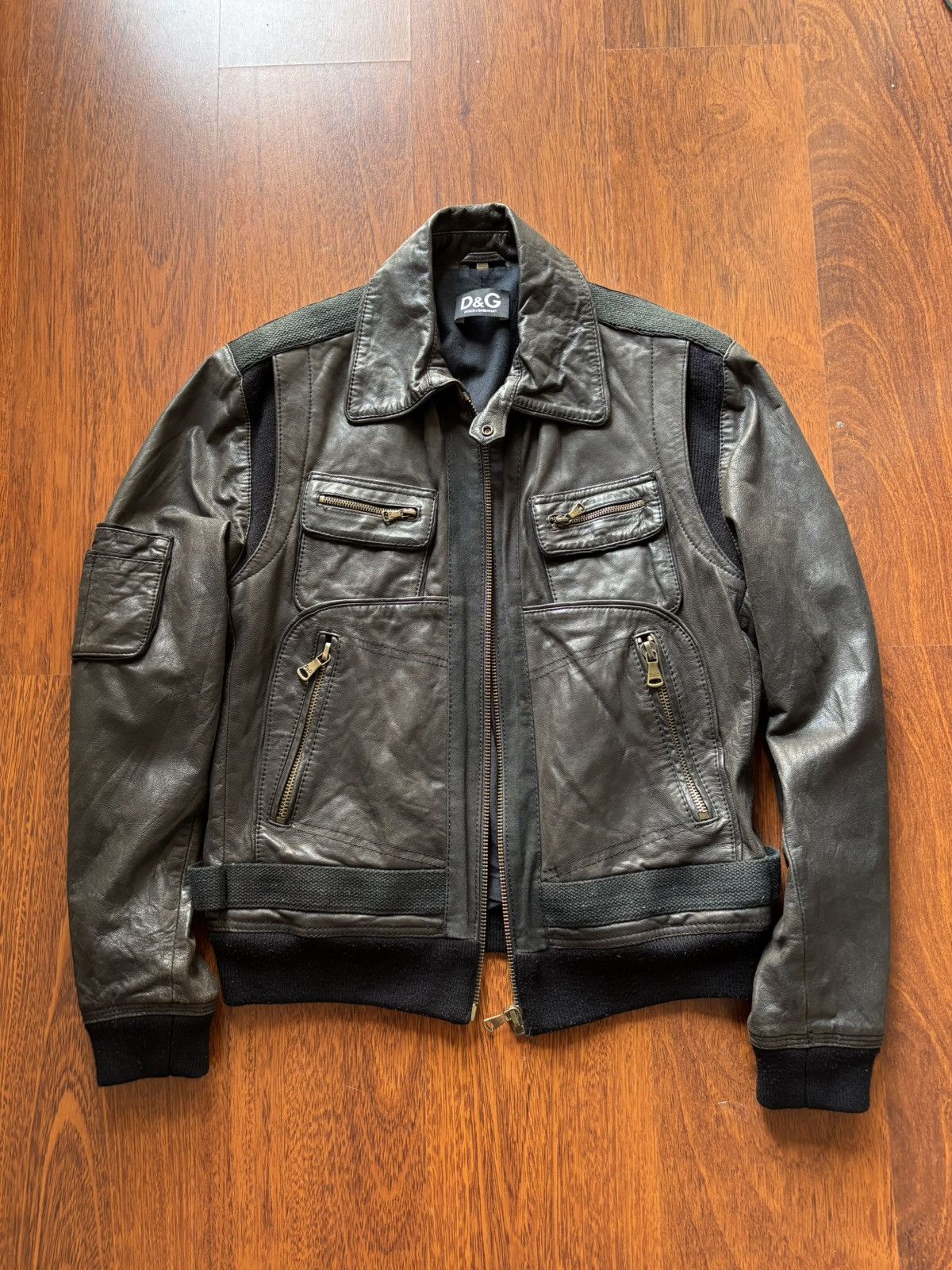 Dolce & Gabbana Dolce Gabbana 2000’s leather cargo jacket Size US M / EU 48-50 / 2 - 1 Thumbnail