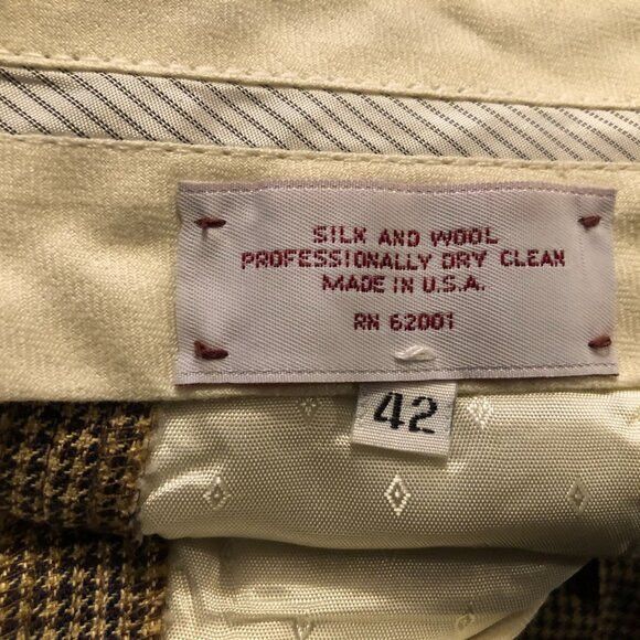 Other JB BRITCHES men's silk and wool dress pants size: 42/34 Size 42L - 14 Thumbnail