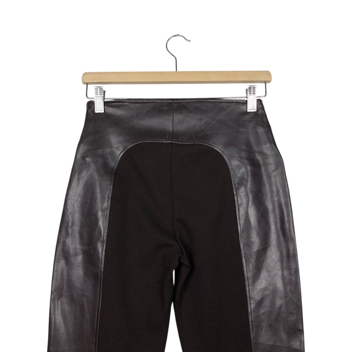 Genuine Leather 📌Vintage Runway Soft Leather Pants Morgan Japan Size US 26 / EU 42 - 8 Thumbnail