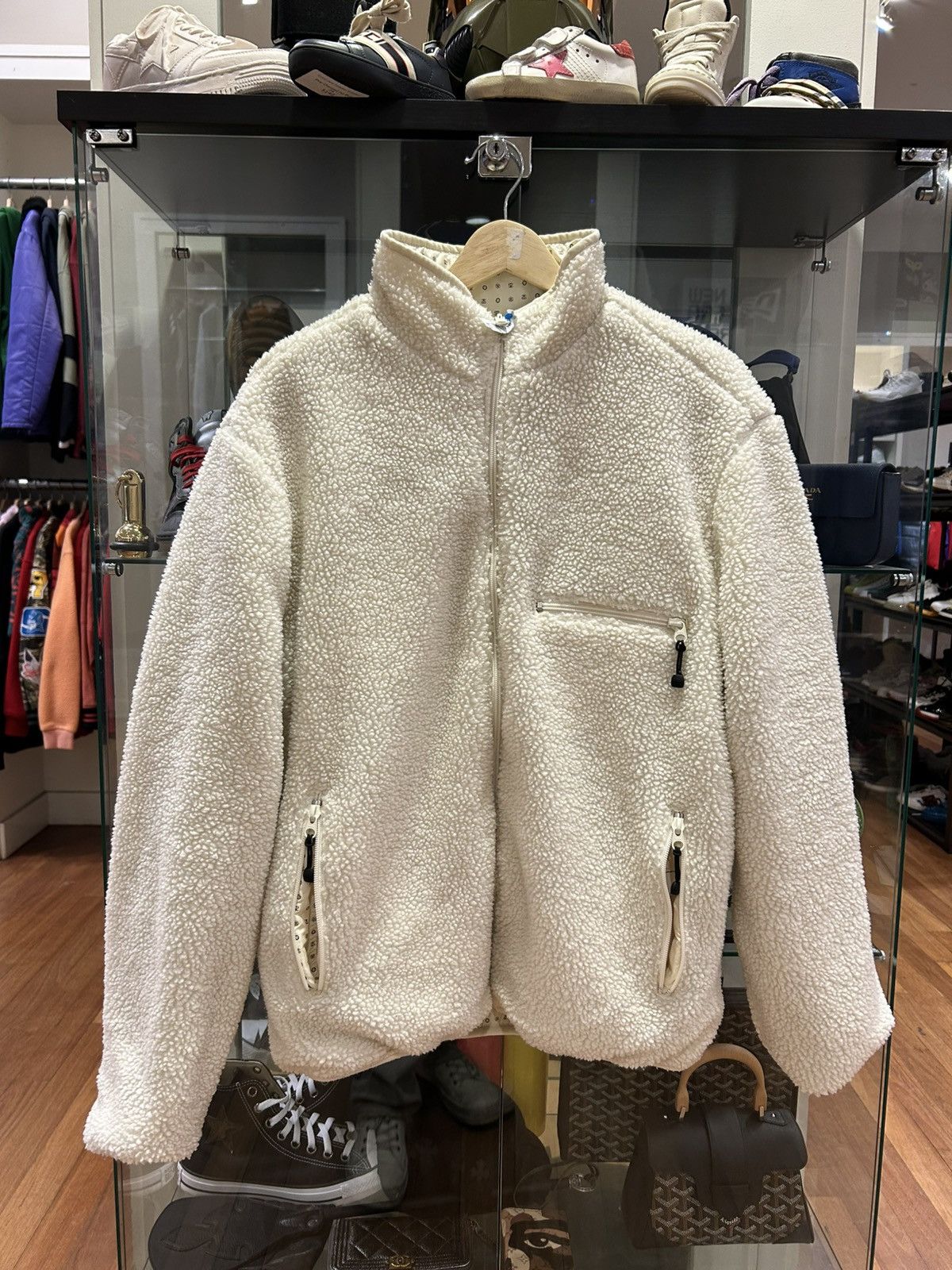 Stussy Stussy Monogram Logo Reversible Sherpa Jacket Size US M / EU 48-50 / 2 - 2 Thumbnail