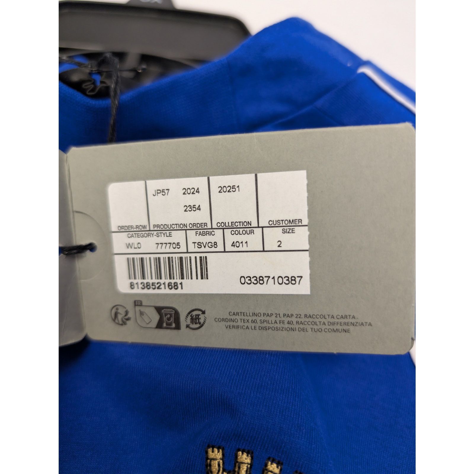 Balenciaga o1rshd1 Oversized Soccer T-Shirt Dry Jersey in Blue Size US M / EU 48-50 / 2 - 21 Thumbnail