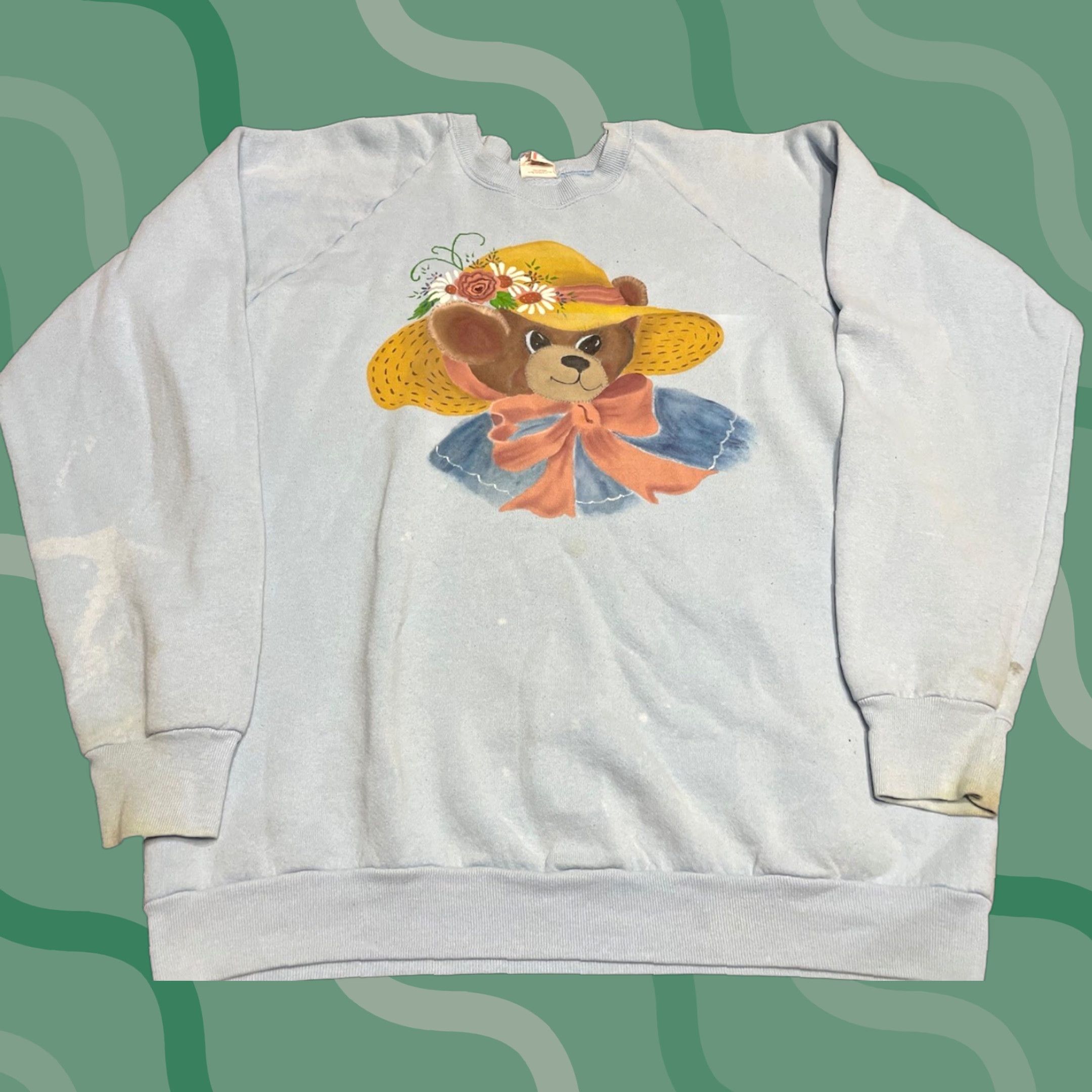 Vintage VINTAGE Womens Sweater XL Teddy Bear Grandma Core 90s USA Sweatshirt L3 Sweatshirt Size XL / US 12-14 / IT 48-50 - 1 Thumbnail
