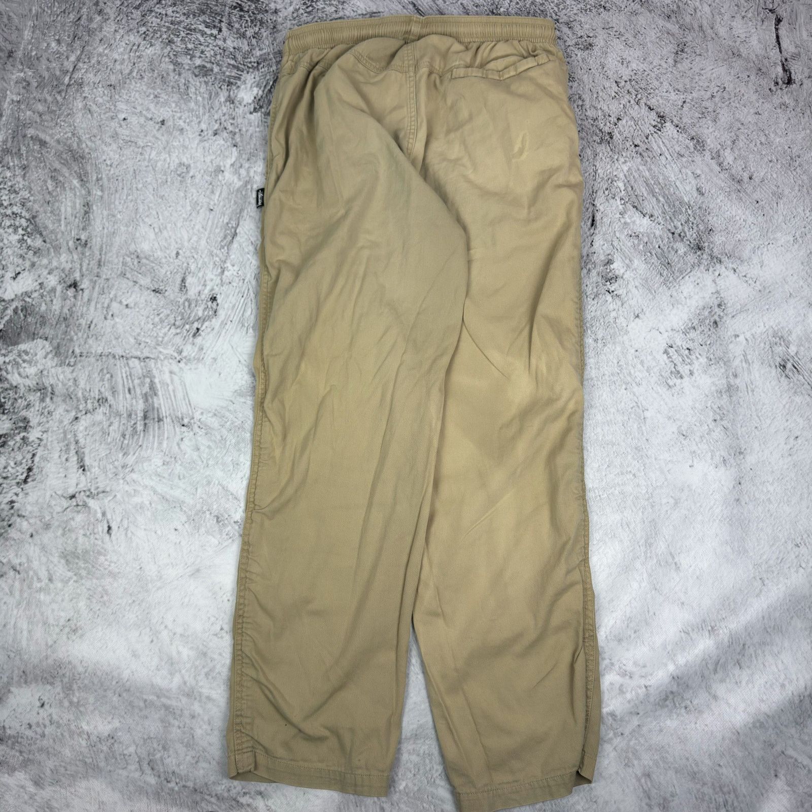 Stussy Stüssy Men's Khaki Straight Leg Classic Compact Pants Small Size US 30 / EU 46 - 7 Thumbnail