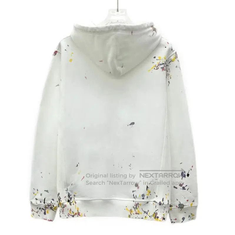 Dior Dior White Cotton Women's Hoodie with Splatter Design . Size XS / US 0-2 / IT 36-38 - 2 Thumbnail