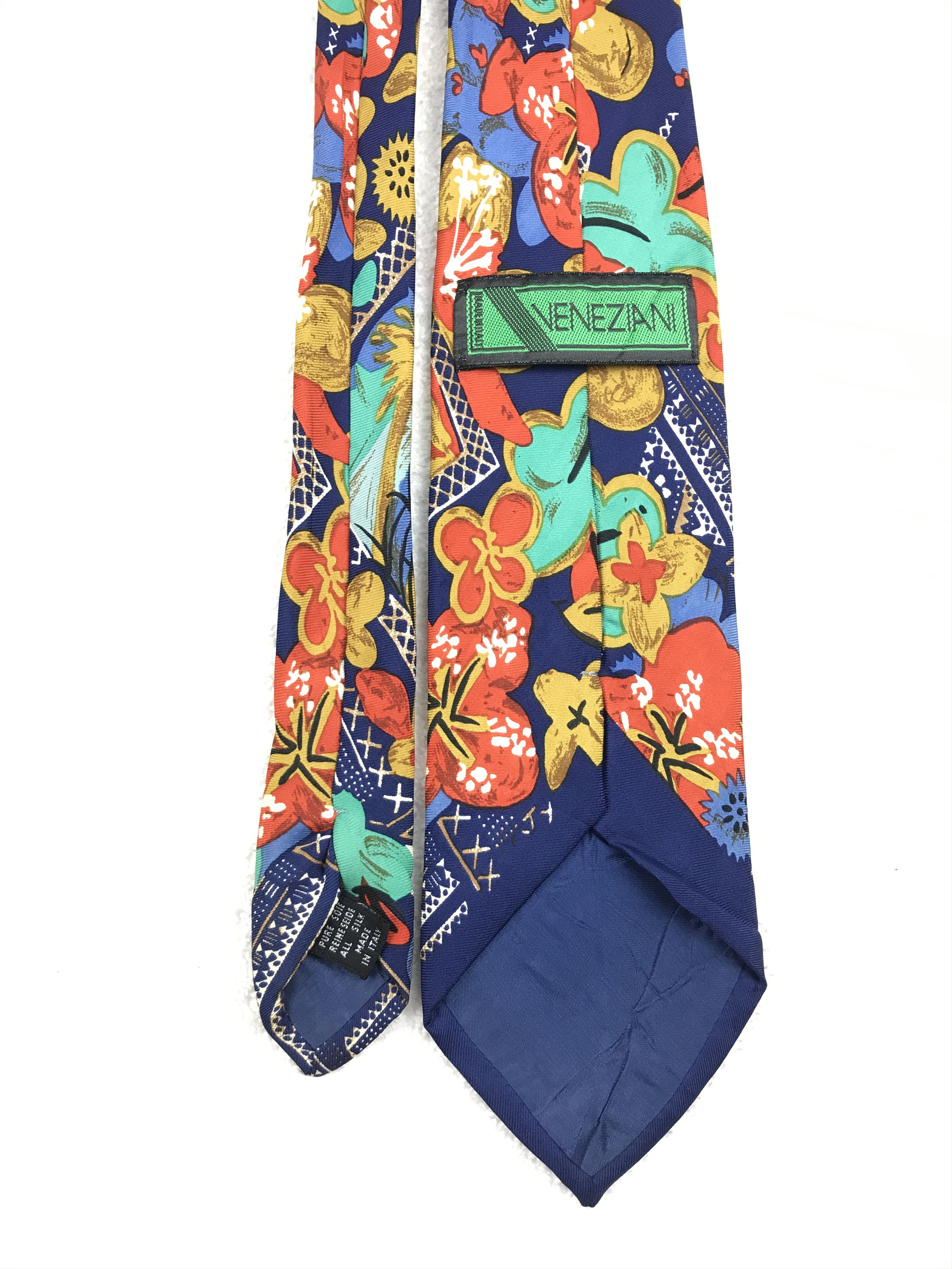 Vintage Vintage Veneziani Silk Necktie Size ONE SIZE - 4 Thumbnail