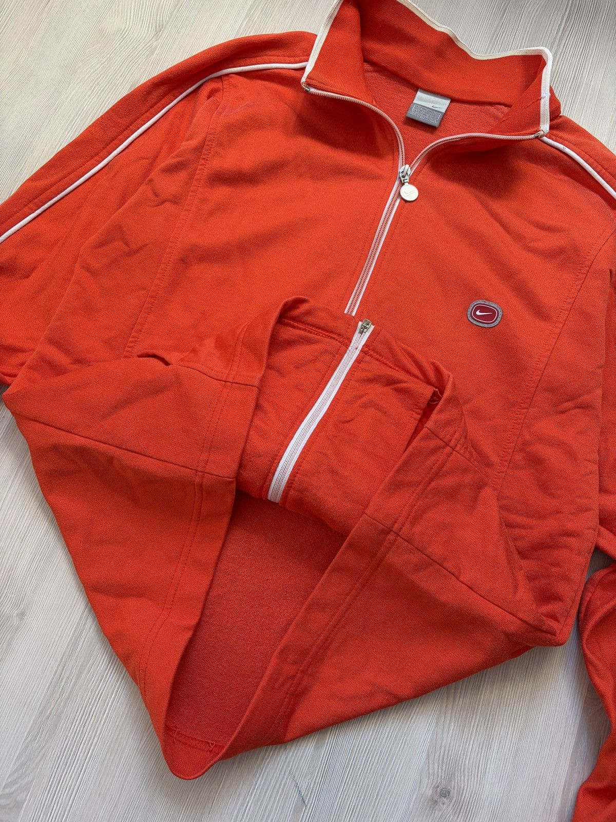 Nike Nike Vintage Cortez 02 Orange Zip Tracking Jacket Size US L / EU 52-54 / 3 - 11 Thumbnail
