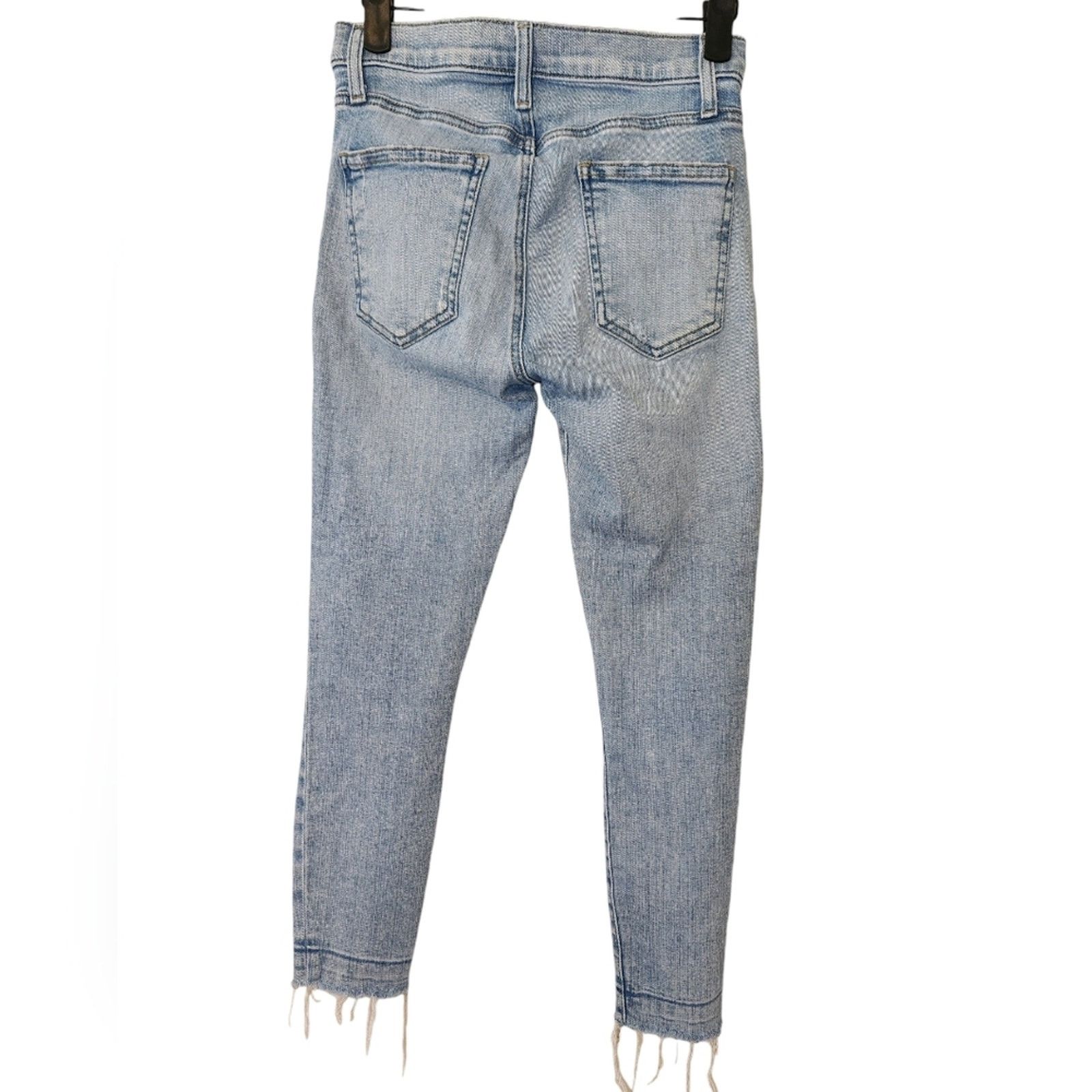 Current/Elliot Current Elliott High Rise Stiletto Ankle Jeans 24 Size 24" / US 00 / IT 34 - 3 Thumbnail