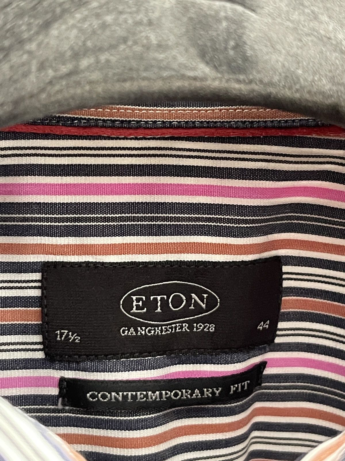 Eton Designer striped eton shirt Size US XXL / EU 58 / 5 - 4 Thumbnail