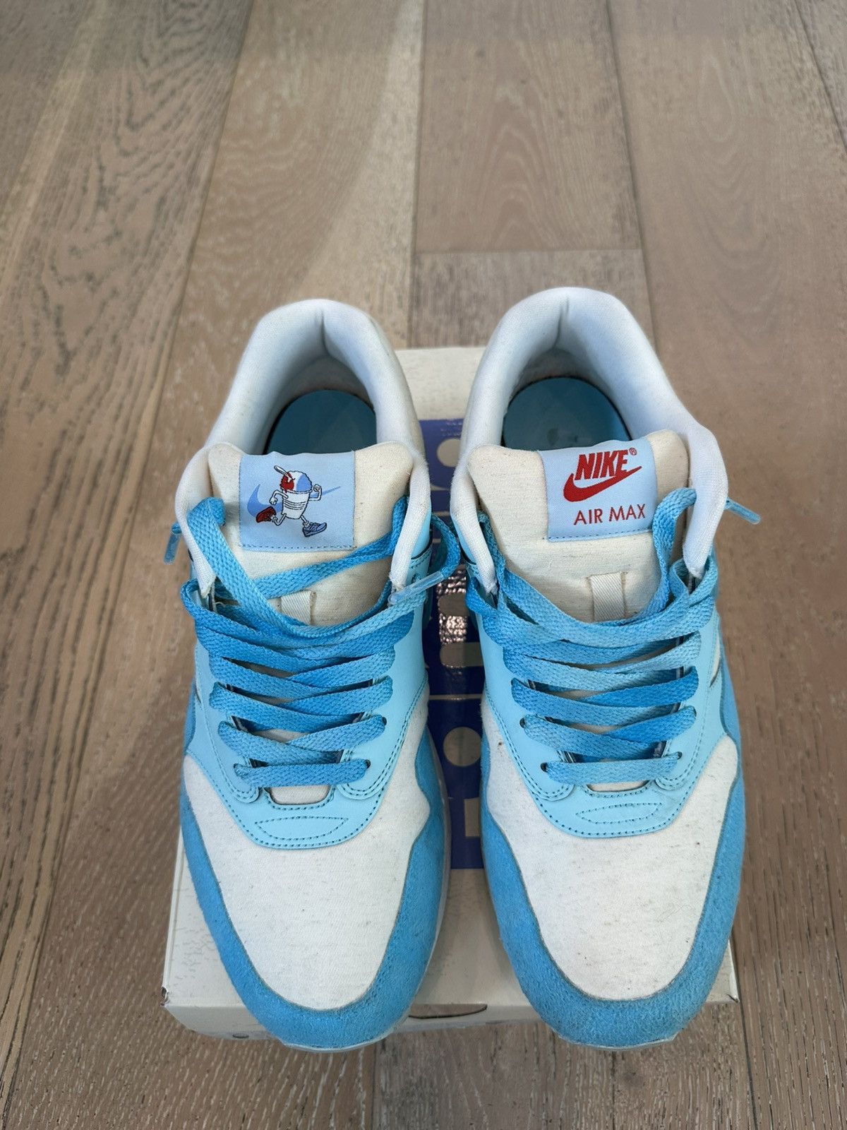 Nike Nike Air Max 1 Puerto Rico Blue Gale Size US 10.5 / EU 43-44 - 2 Thumbnail