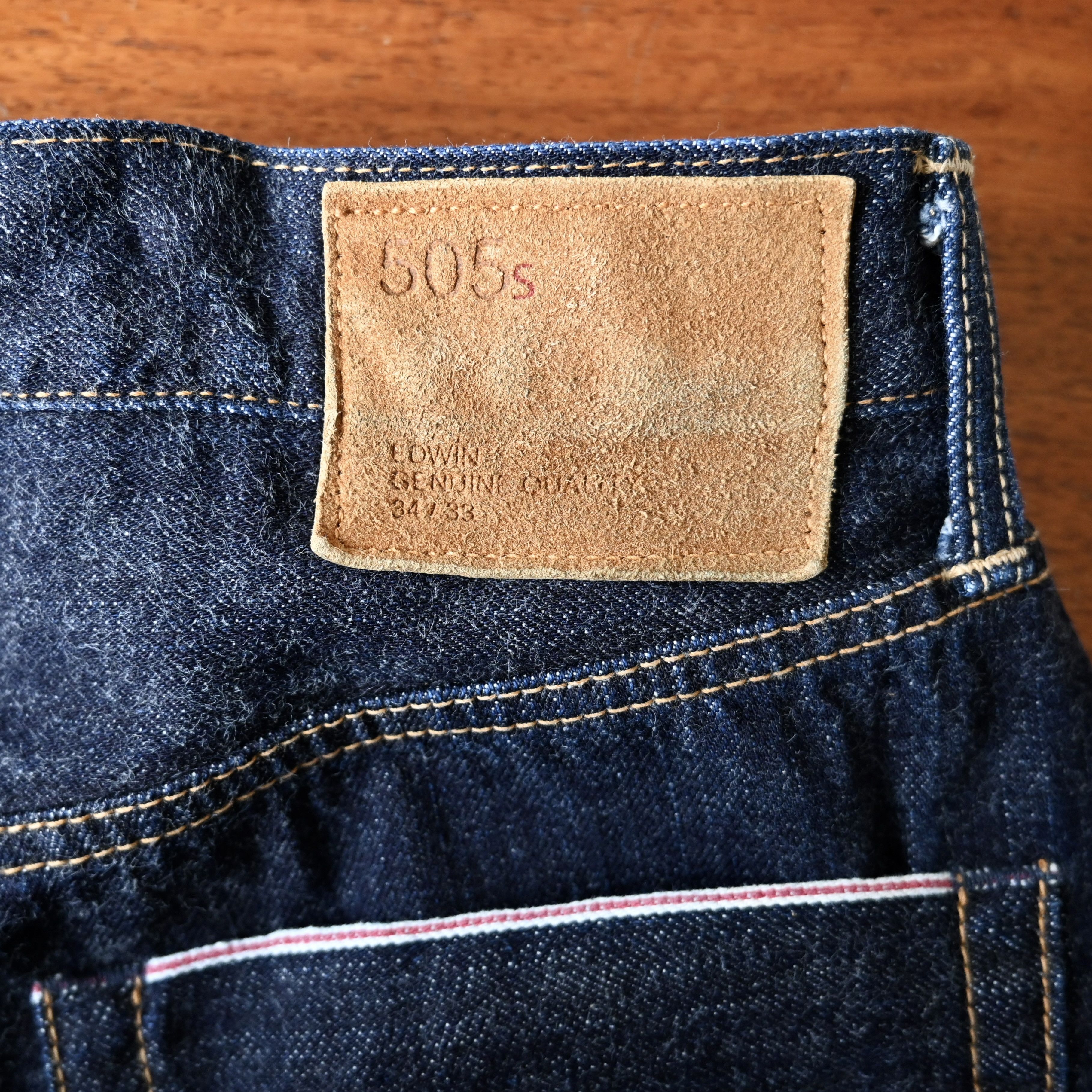 Edwin VTG 2000s EDWIN 505s dark indigo selvedged denim jeans Size US 33 - 17 Thumbnail