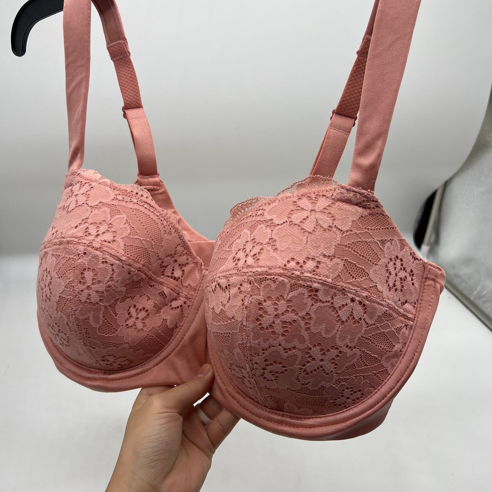 Other All Worthy Lace Cup Balconette Bra Rosette Size 38 D Size XS / US 0-2 / IT 36-38 - 4 Thumbnail