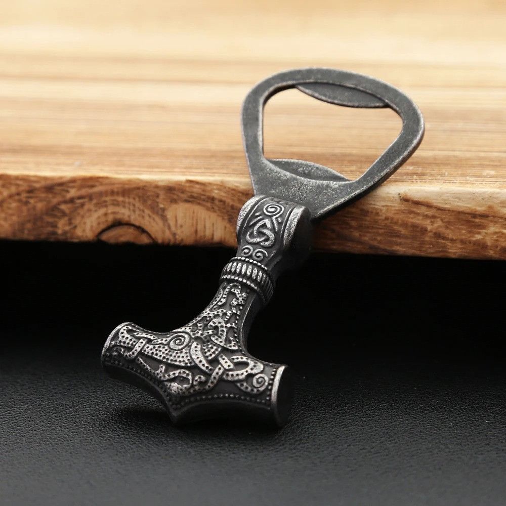 Vintage Nordic Vikings Black Opener Size ONE SIZE - 5 Thumbnail
