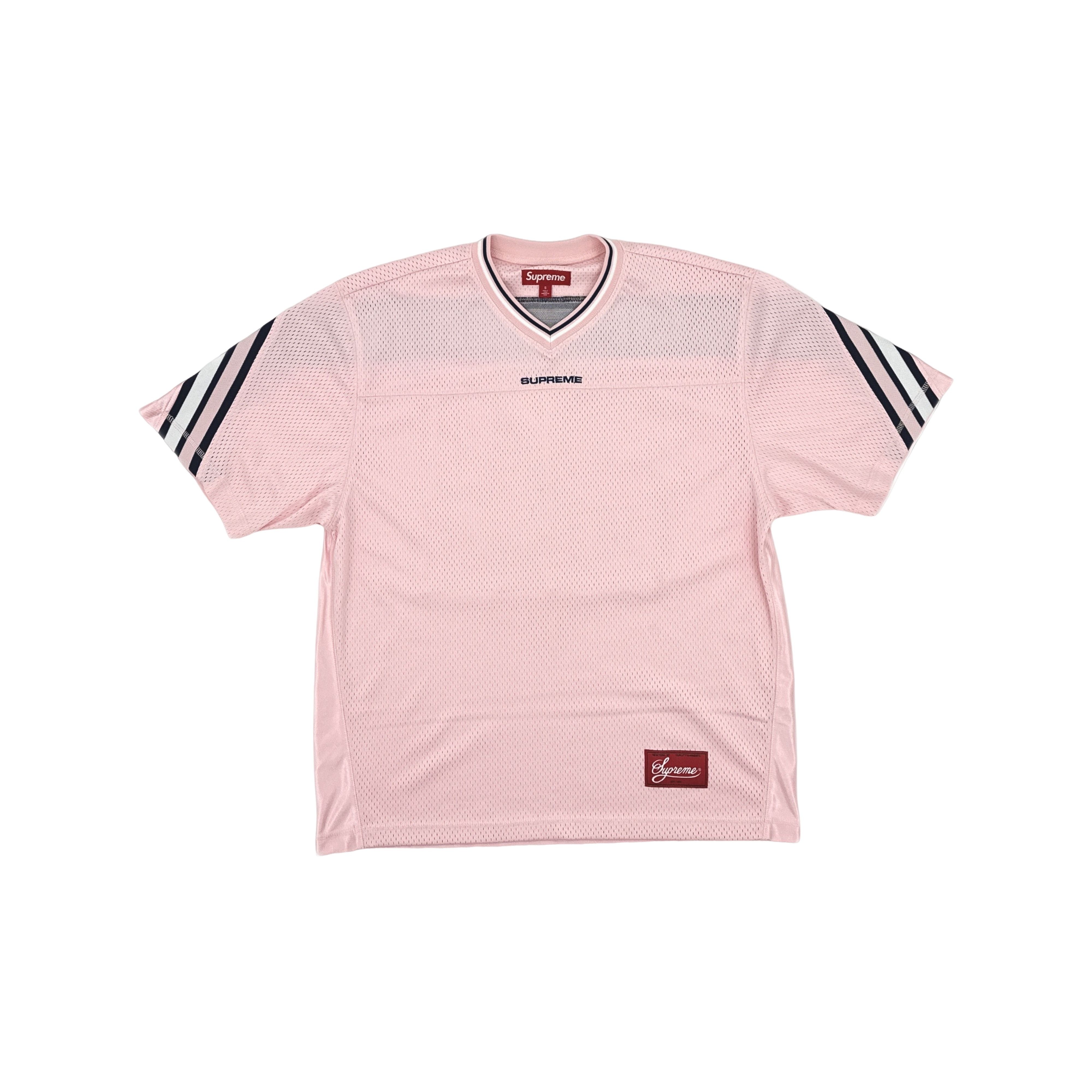 Supreme Supreme Pink Jacquard Rib Football Jersey S Size US S / EU 44-46 / 1 - 1 Thumbnail