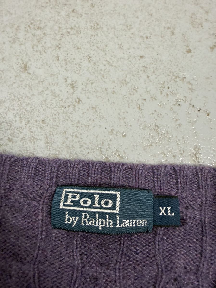 Polo Ralph Lauren Vintage Polo Ralph Lauren Cable Knitted Cashmere Sweater Size US XL / EU 56 / 4 - 9 Thumbnail