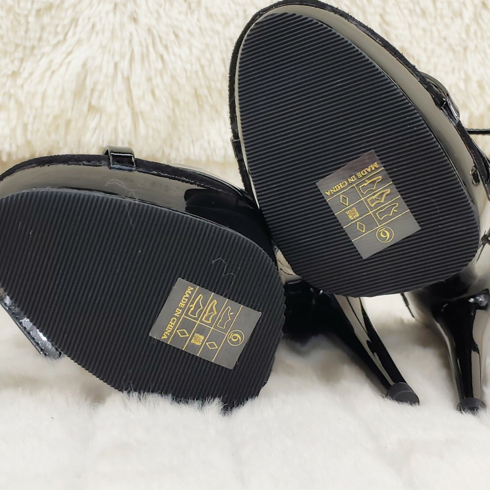 Other Sultry 638 Black Patent 6" High Heels Strappy Platform Sanda Size US 6 / IT 36 - 9 Thumbnail