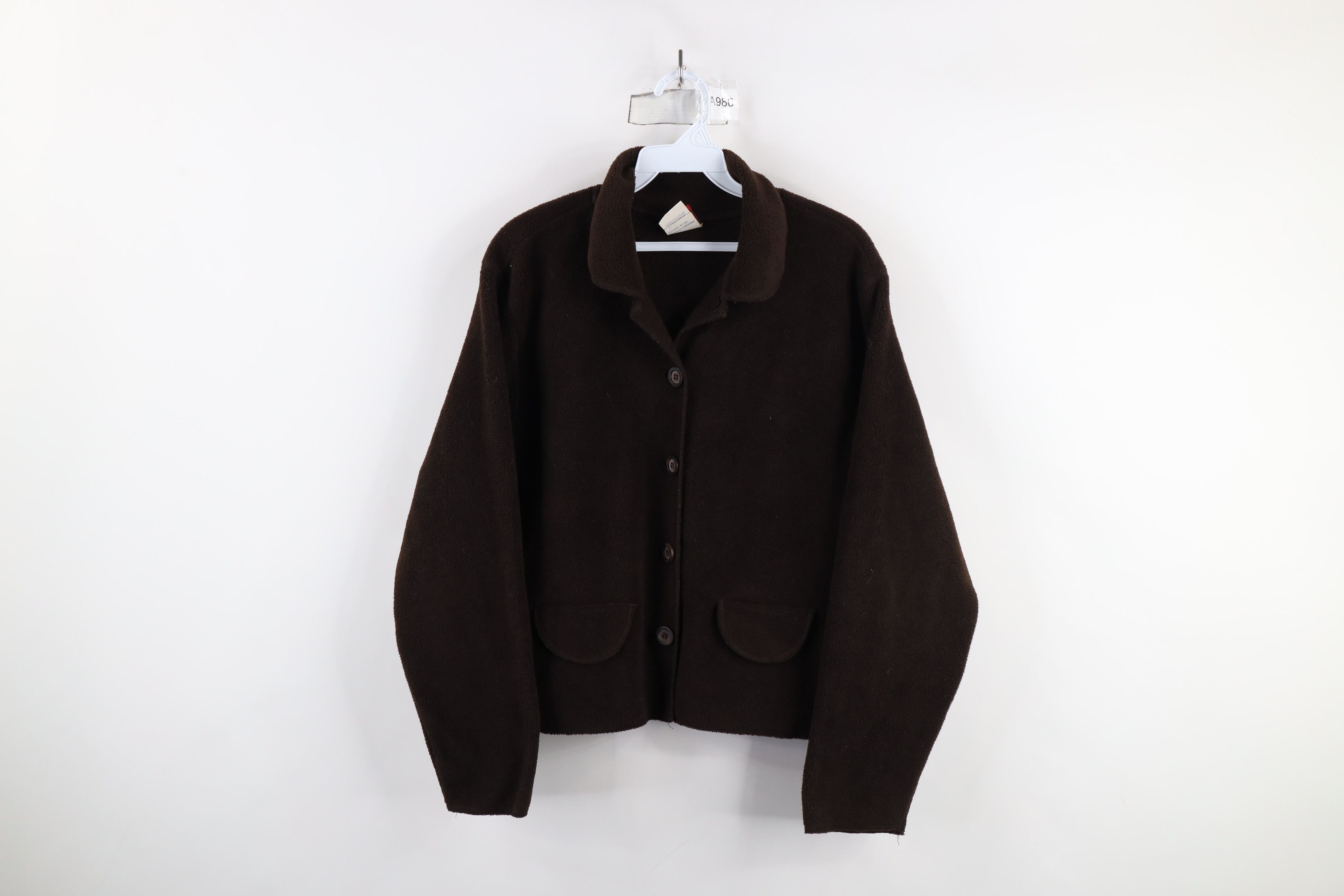 Vintage Vintage 90s Streetwear Fleece Button Cardigan Sweater Jacket Size L / US 10 / IT 46 - 1 Thumbnail