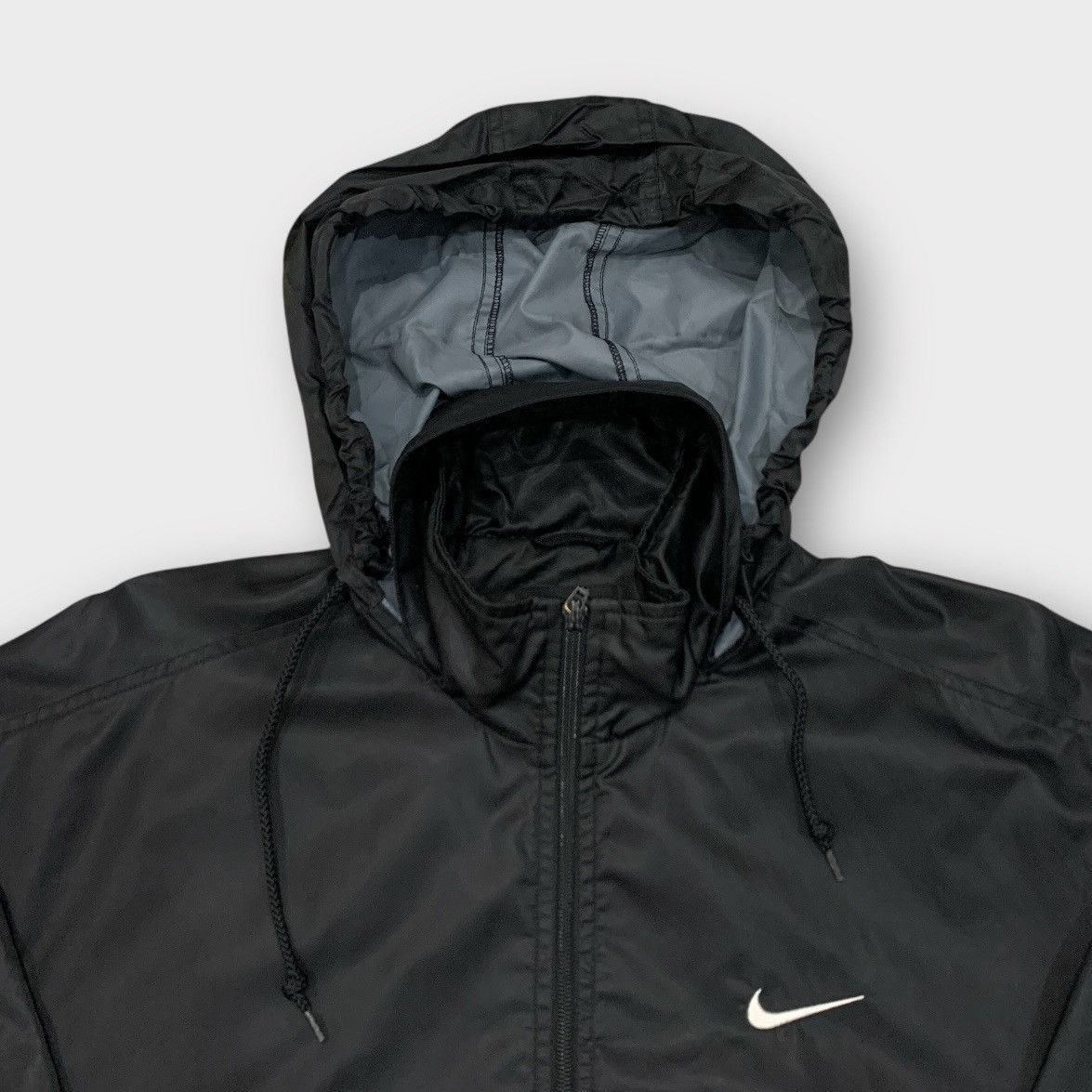 Nike VINTAGE 90s NIKE HOODIE WINDBREAKER JACKET DOUBLE LAYER Size US XL / EU 56 / 4 - 9 Thumbnail