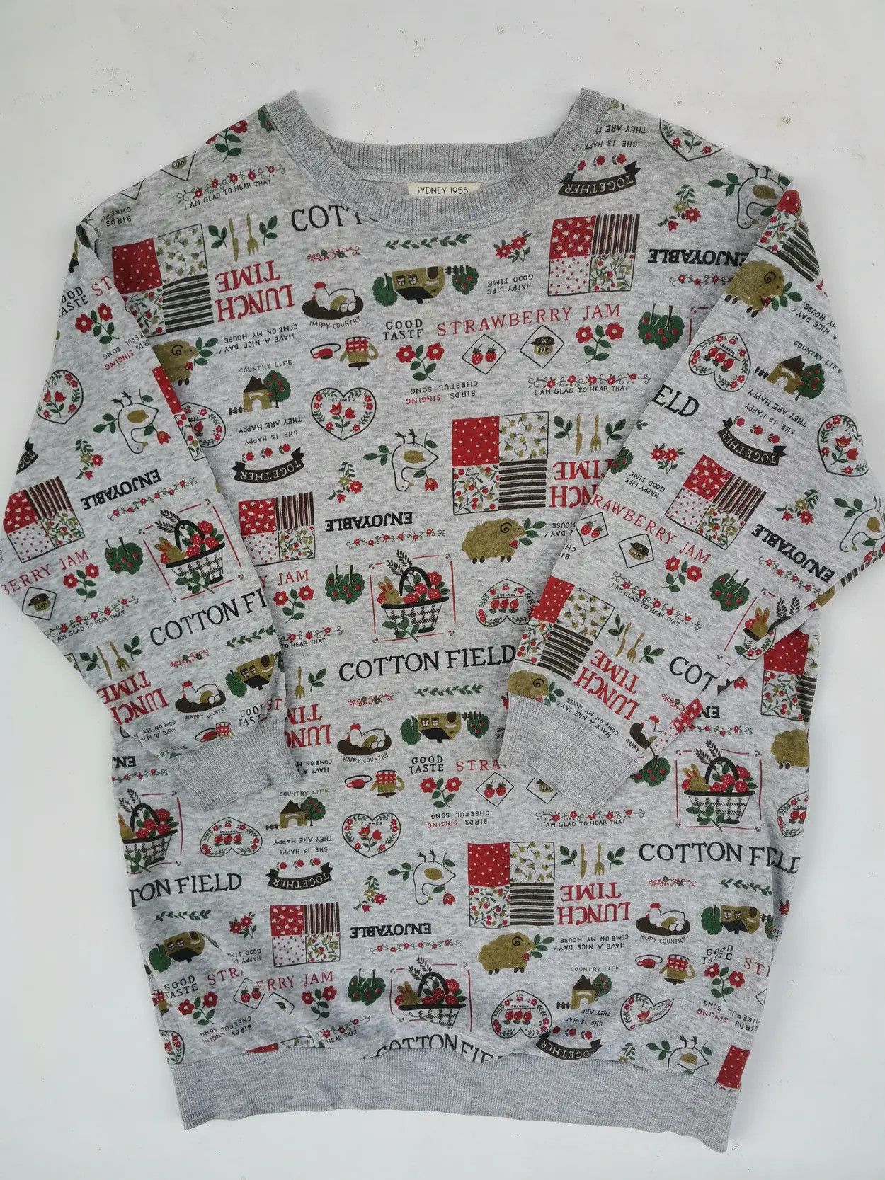 Designer Rare!!! Art Design Over Print Sweatshirts Size US XL / EU 56 / 4 - 1 Thumbnail