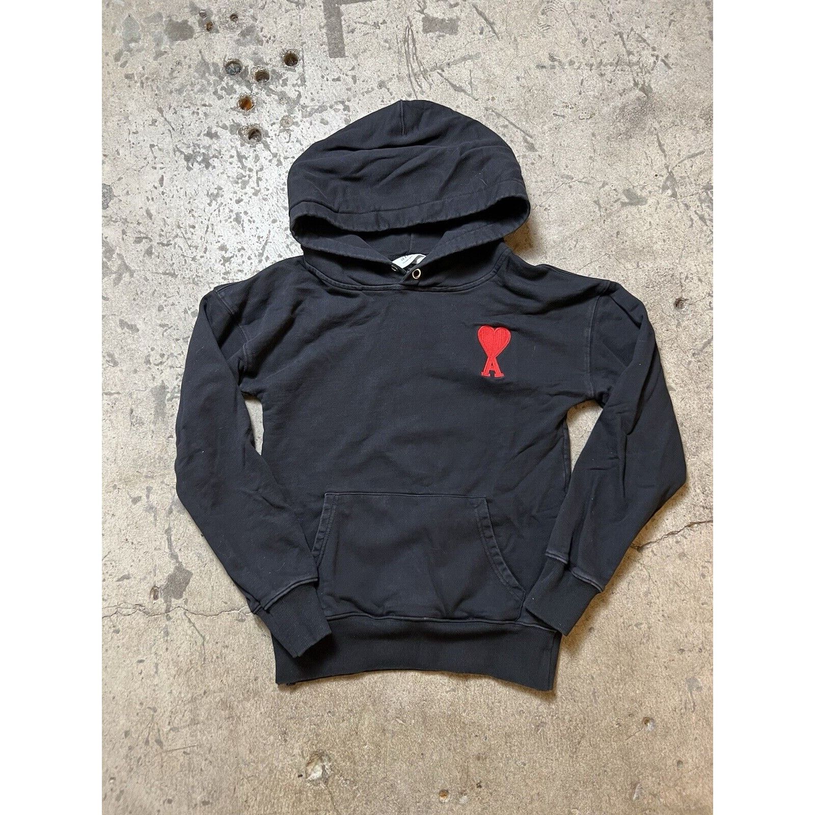 Black Ami de Cœur Hoodie Streetwear Fits Size M-L