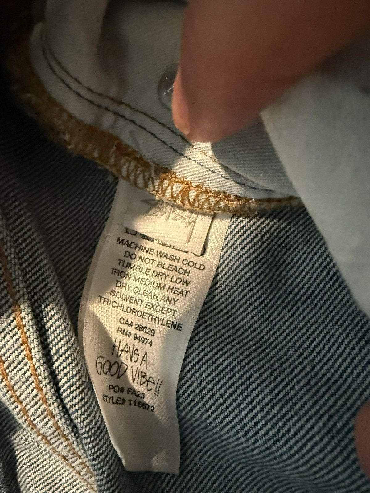 Stussy New Classic Jean Denim Size US 28 / EU 44 - 8 Thumbnail