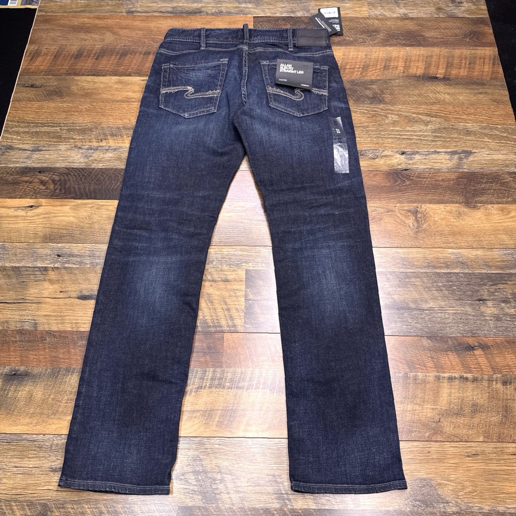 Silver Jeans Co. Silver Jeans Jeans Slim Straight Leg Stretch 32x32 Mens Button Zip Denim 5-Pocket Blue Medium Wash City Logo Size US 32 / EU 48 - 3 Thumbnail