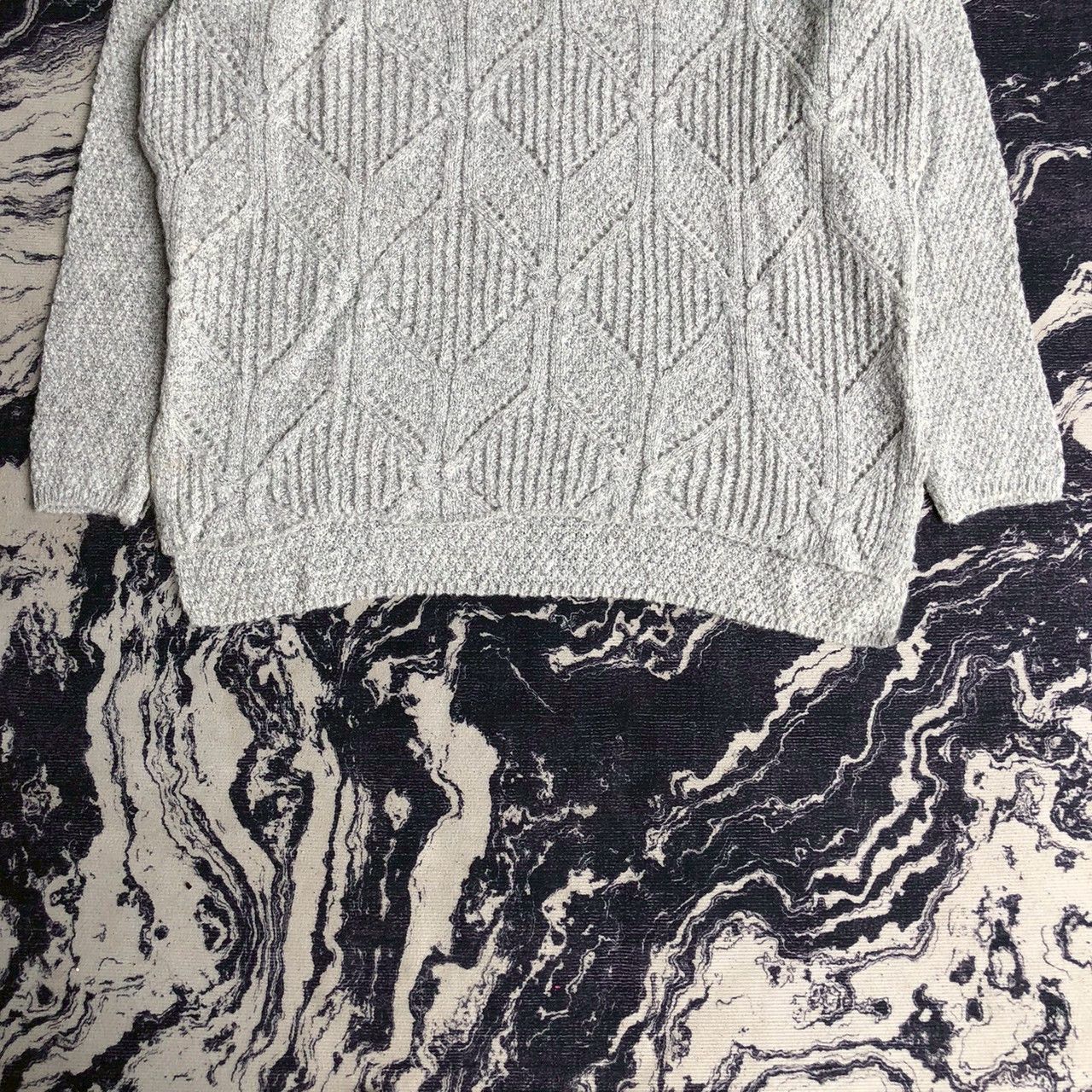 Christian Dior Monsieur Vintage 90s Christian Dior Knit Oversized Sweater Textured Size M / US 6-8 / IT 42-44 - 4 Thumbnail
