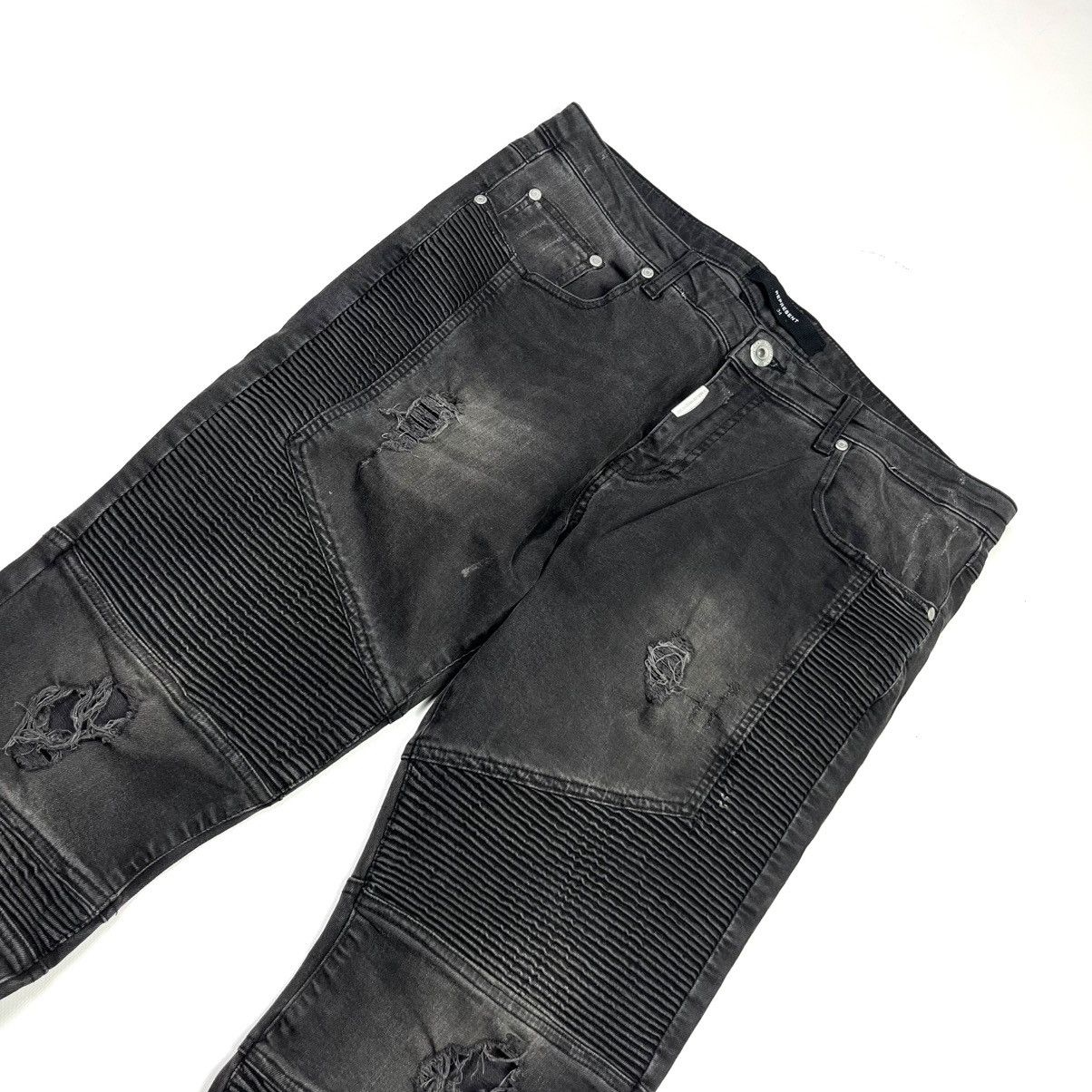 Japanese Brand × Represent Clo. Y2K Represent Avant Garde Jeans Streetwear Black Size US 34 / EU 50 - 3 Thumbnail