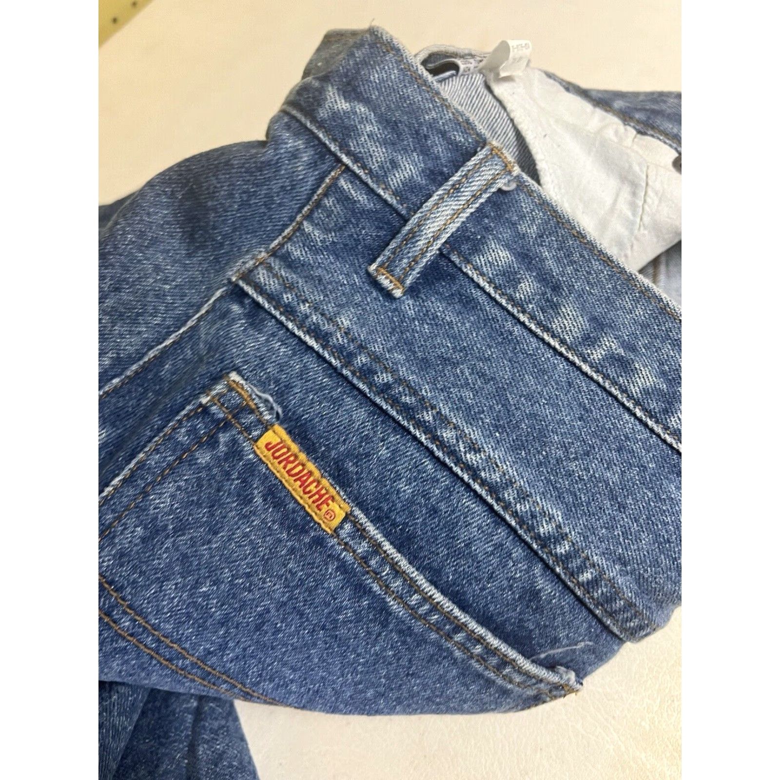 Jordache VINTAGE Jordache Denim Skirt Long - 30” Waist x 36" Long - Cotton, Zip, Button, 100% Cotton - Blue - Stone Wash - 80s 90s - Women - Size 10 Size 32" / US 10 / IT 46 - 3 Thumbnail