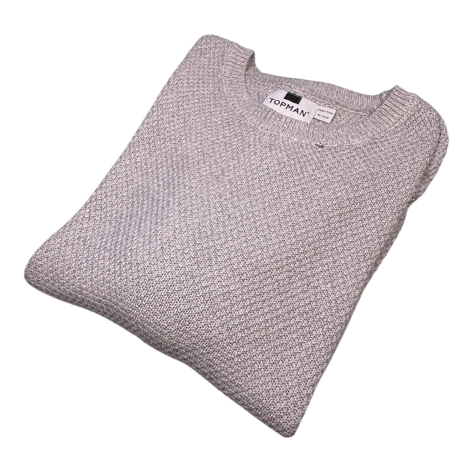Topman TopMan Jumper Men's UK Size M Grey Loose Stitch Long Sleeve Size US M / EU 48-50 / 2 - 1 Thumbnail