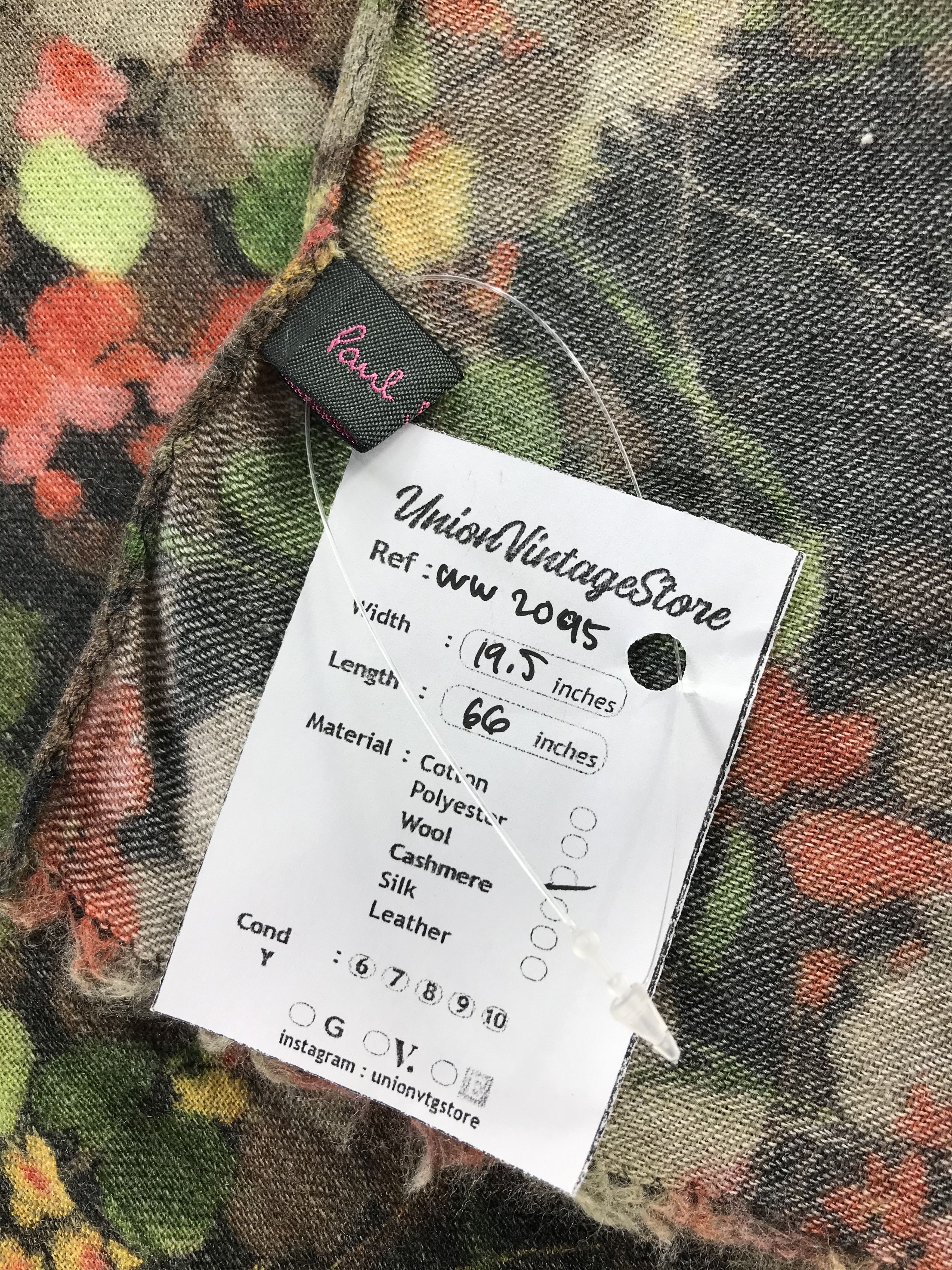 Paul Smith × Vintage Paul Smith Scarf / Muffler / Neckwear - WW2095 Size ONE SIZE - 4 Thumbnail