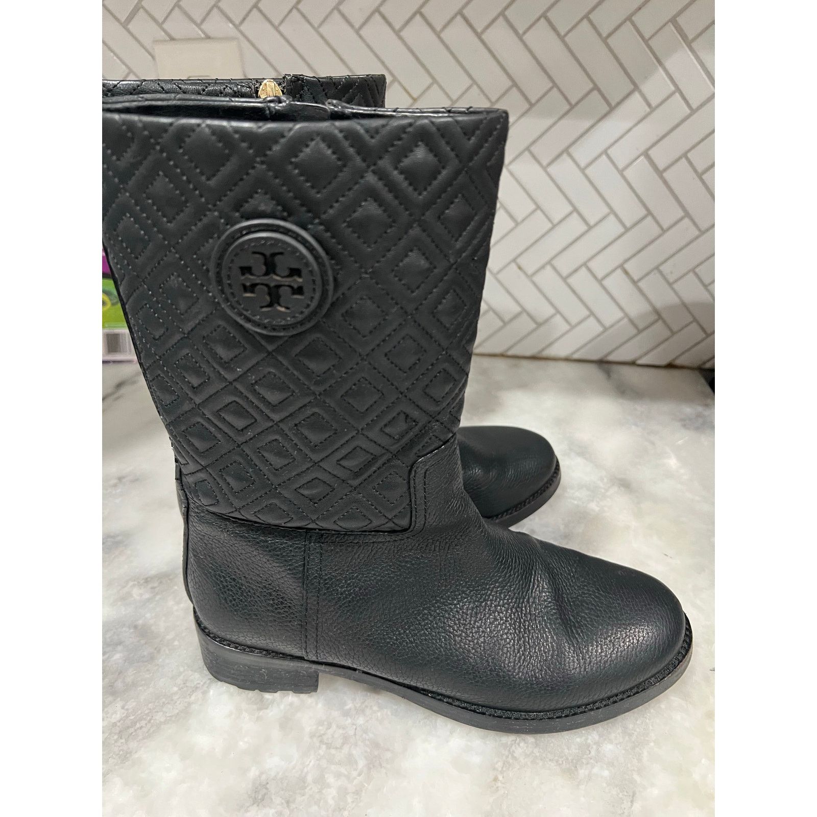 Tory Burch Tory Burch Marion Quilted Short Boots Women’s Size 9M Size US 9 / IT 39 - 3 Thumbnail