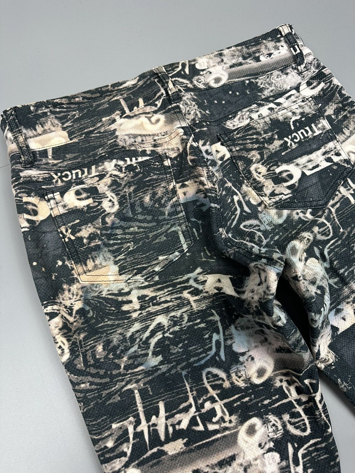 If Six Was Nine × Le Grande Bleu (L.G.B.) 🔥Sick🔥Vintage Batsu Full Printed Flared Pants Size US 32 / EU 48 - 9 Thumbnail