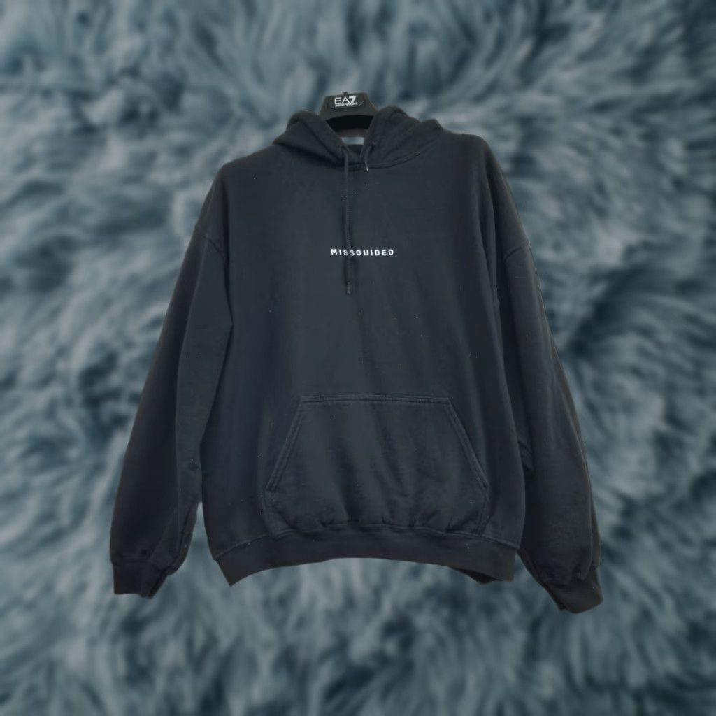Missguided Missguided Hoodie Mens Pullover Black Drawstring Zip 1/4 Hooded Size M Regular Logo Availability: N/A Size US M / EU 48-50 / 2 - 1 Thumbnail