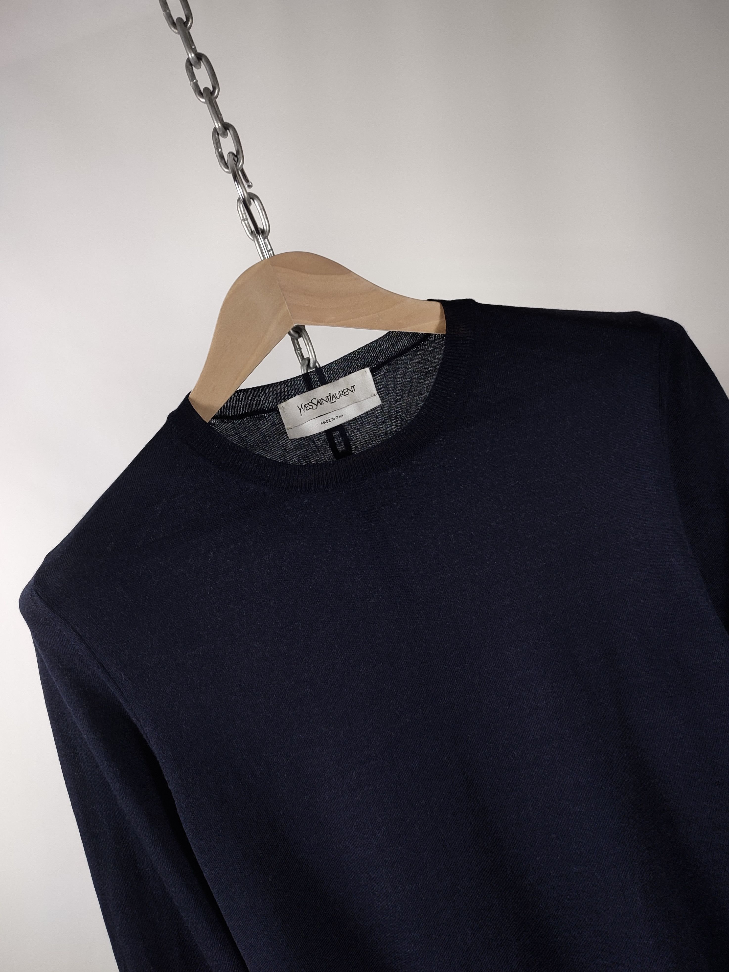 Saint Laurent Paris Yves Saint Laurent YSL Logo Wool Knit Jumper Sweater Size US M / EU 48-50 / 2 - 7 Thumbnail