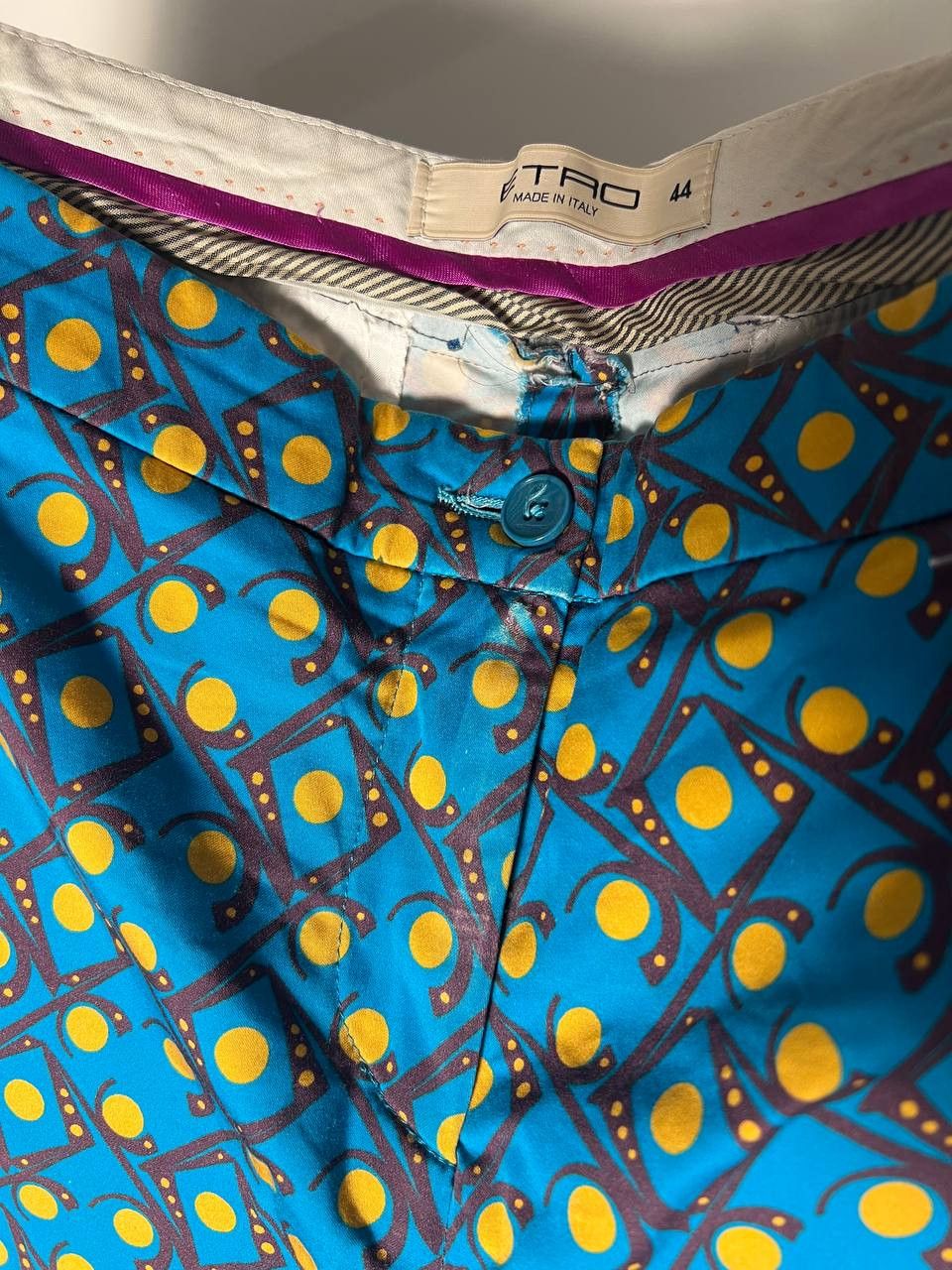 Etro VINTAGE ETRO MILANO ITALIAN DESIGNER CASUAL PANTS DELUX Size 30" / US 8 / IT 44 - 6 Thumbnail