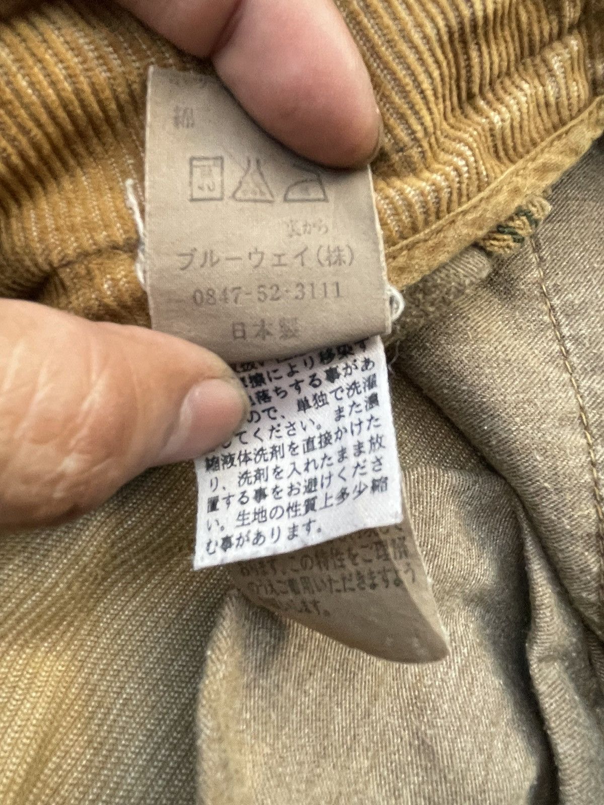 If Six Was Nine Vintage Blue Way Coduroy Pant Size US 32 / EU 48 - 11 Thumbnail