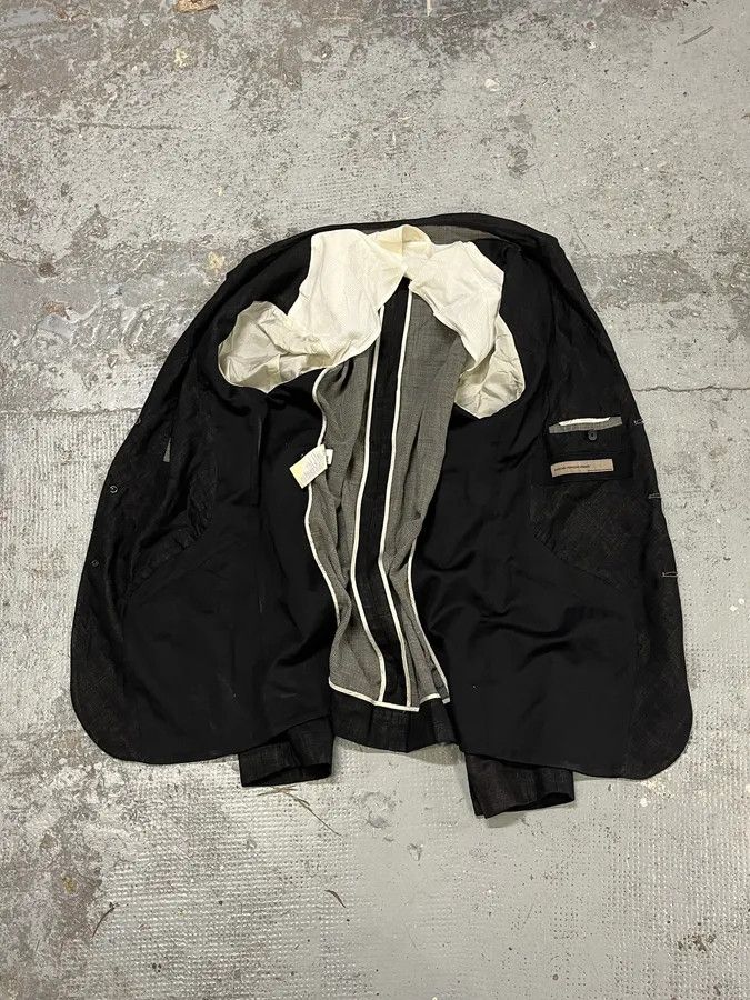Marithe + Francois Girbaud 2000s Marithé + François Girbaud Black Light Blazer Jacket Size 44R - 8 Thumbnail