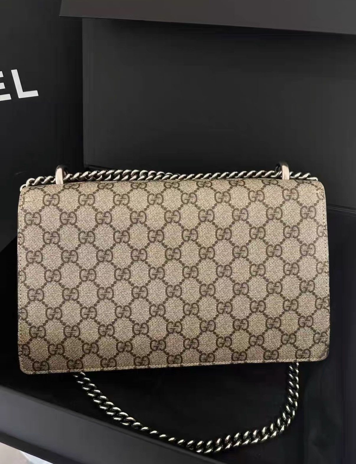 Gucci Gucci Medium Dionysus Monogram Red Chain Bag J38 Size ONE SIZE - 2 Thumbnail