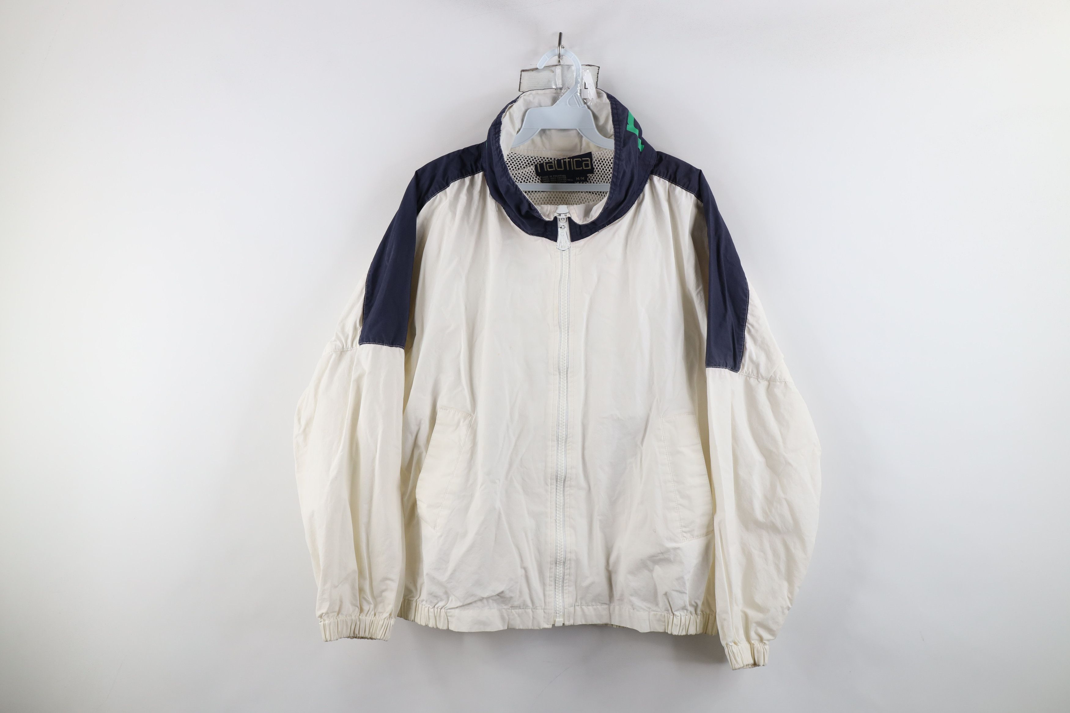 Nautica × Vintage Vintage 90s Nautica Spell Out Boxy Fit Sailing Jacket Size US M / EU 48-50 / 2 - 1 Thumbnail