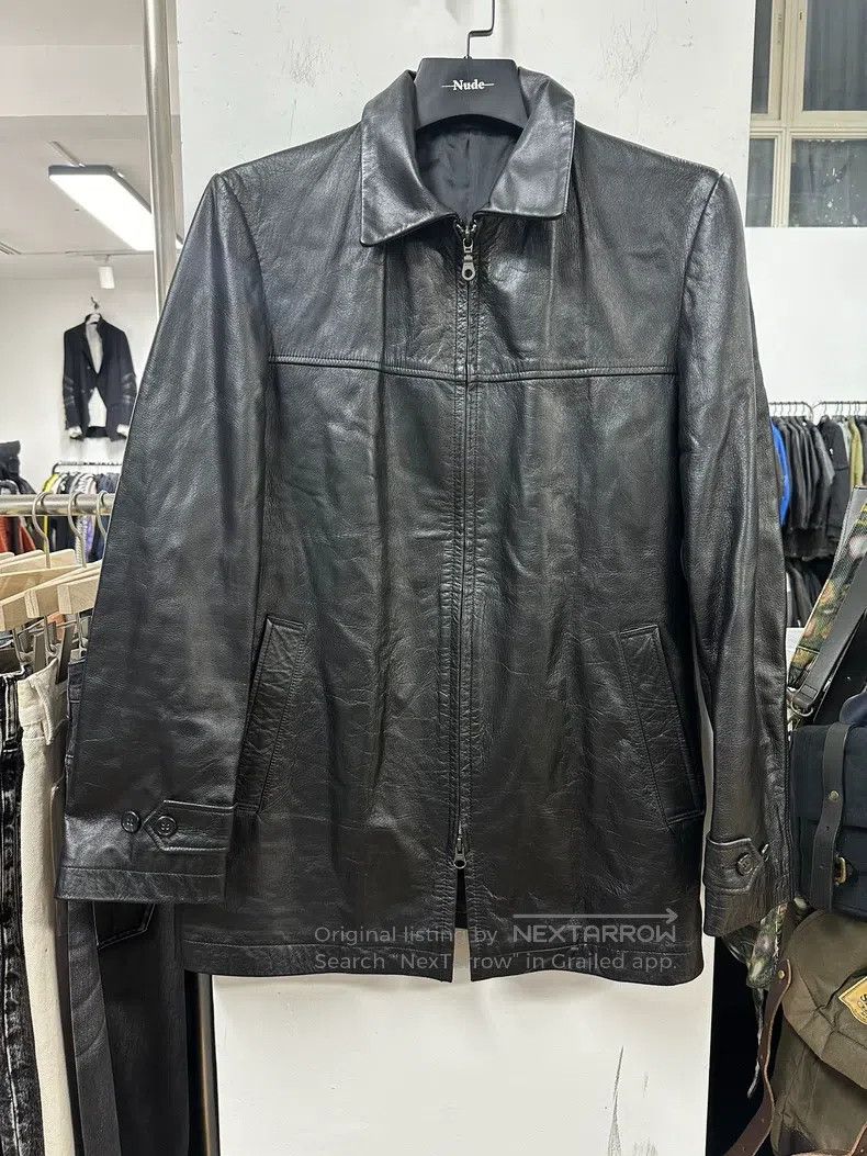 Yohji Yamamoto YOHJI YAMAMOTO Cowhide Leather Jacket Size US M / EU 48-50 / 2 - 2 Thumbnail